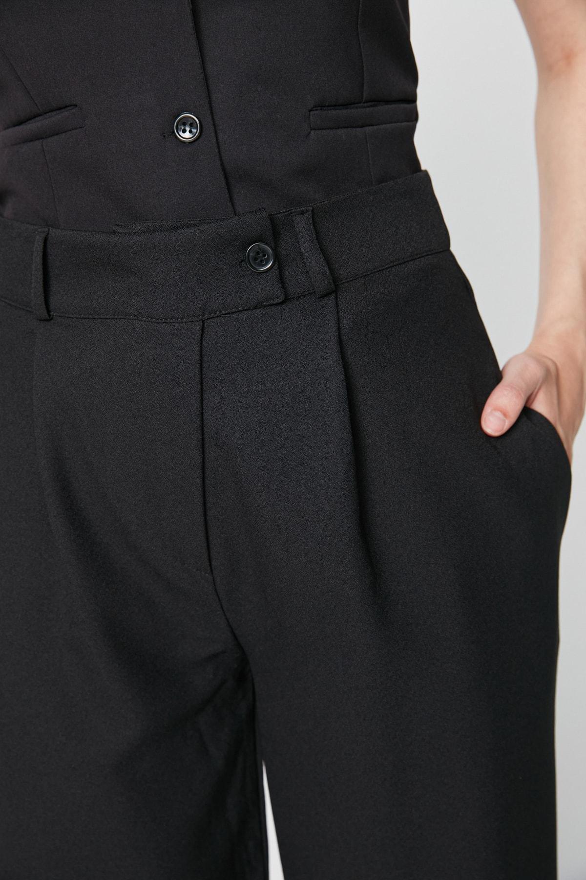 Black Wide Leg Pants, , large image number 2