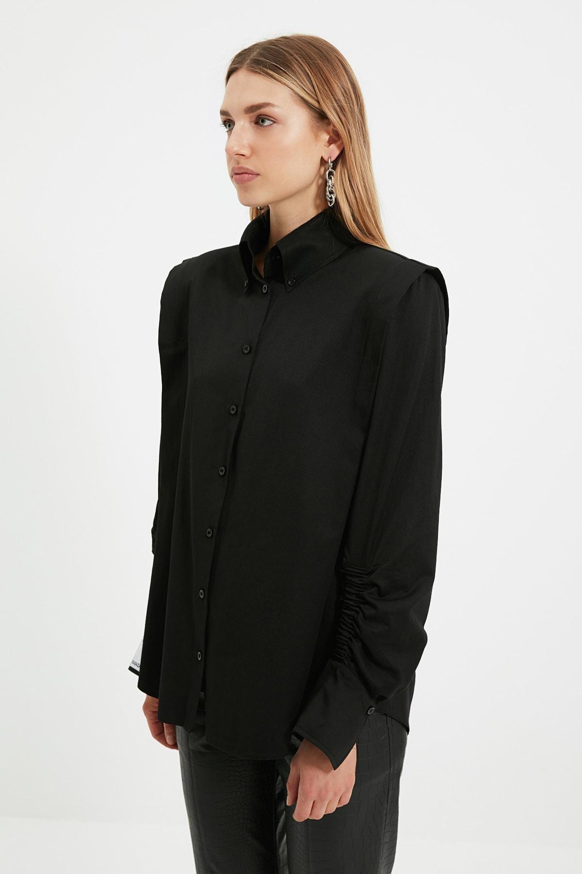 Black Regular Shirt, , large image number 3