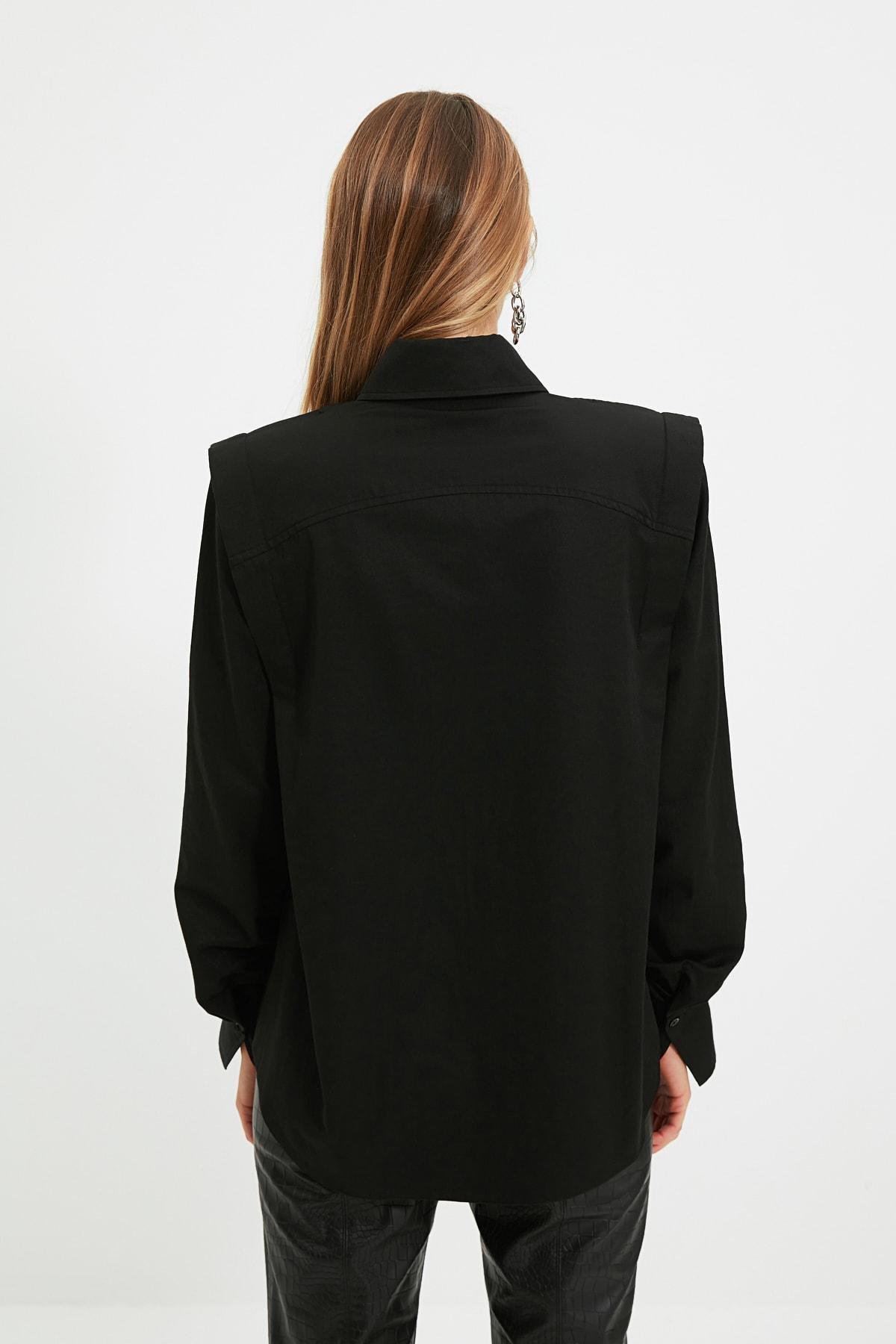Black Regular Shirt, , large image number 5