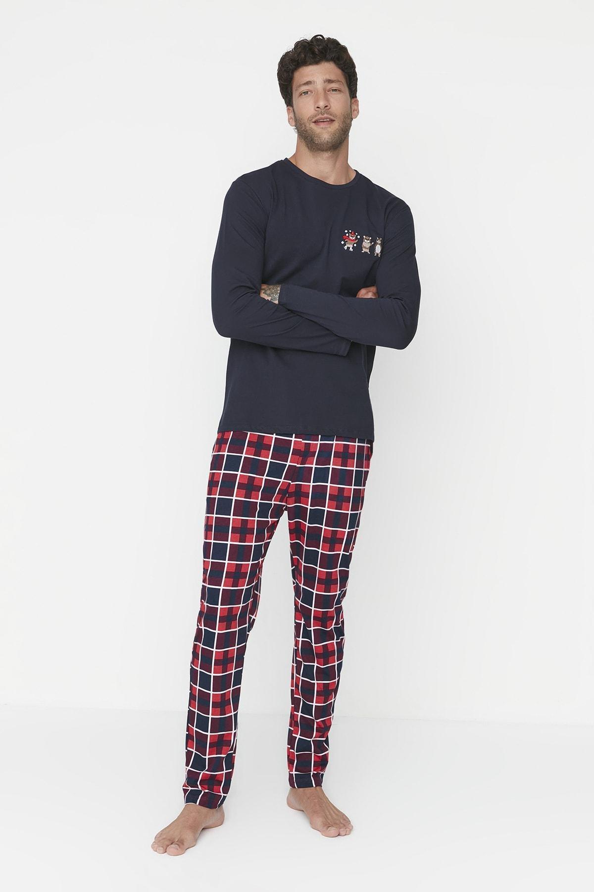 Blue Plaid Pajama Set, , large image number 0