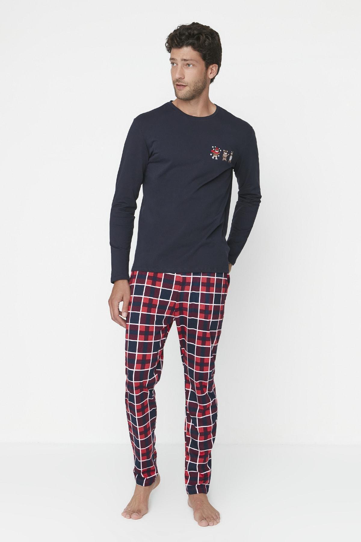 Blue Plaid Pajama Set, , large image number 1