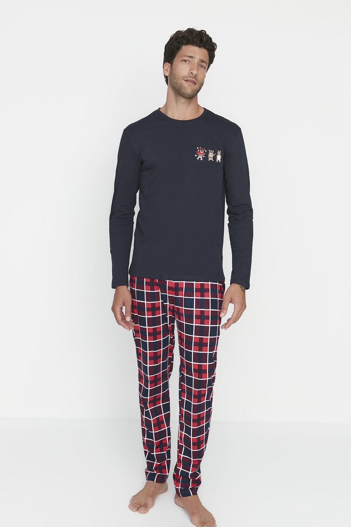 Blue Plaid Pajama Set, , large image number 2