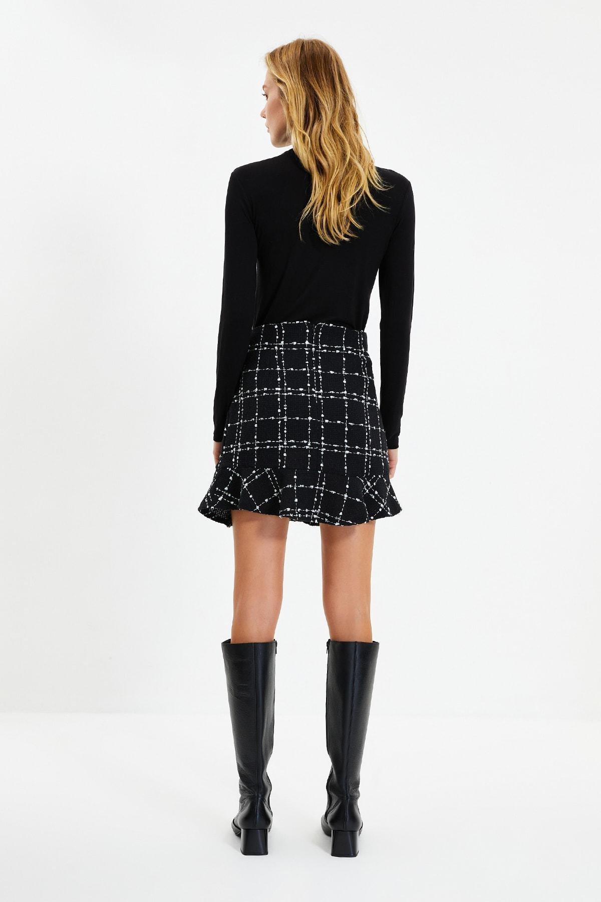 Black Mini Skirt, Black, large image number 4