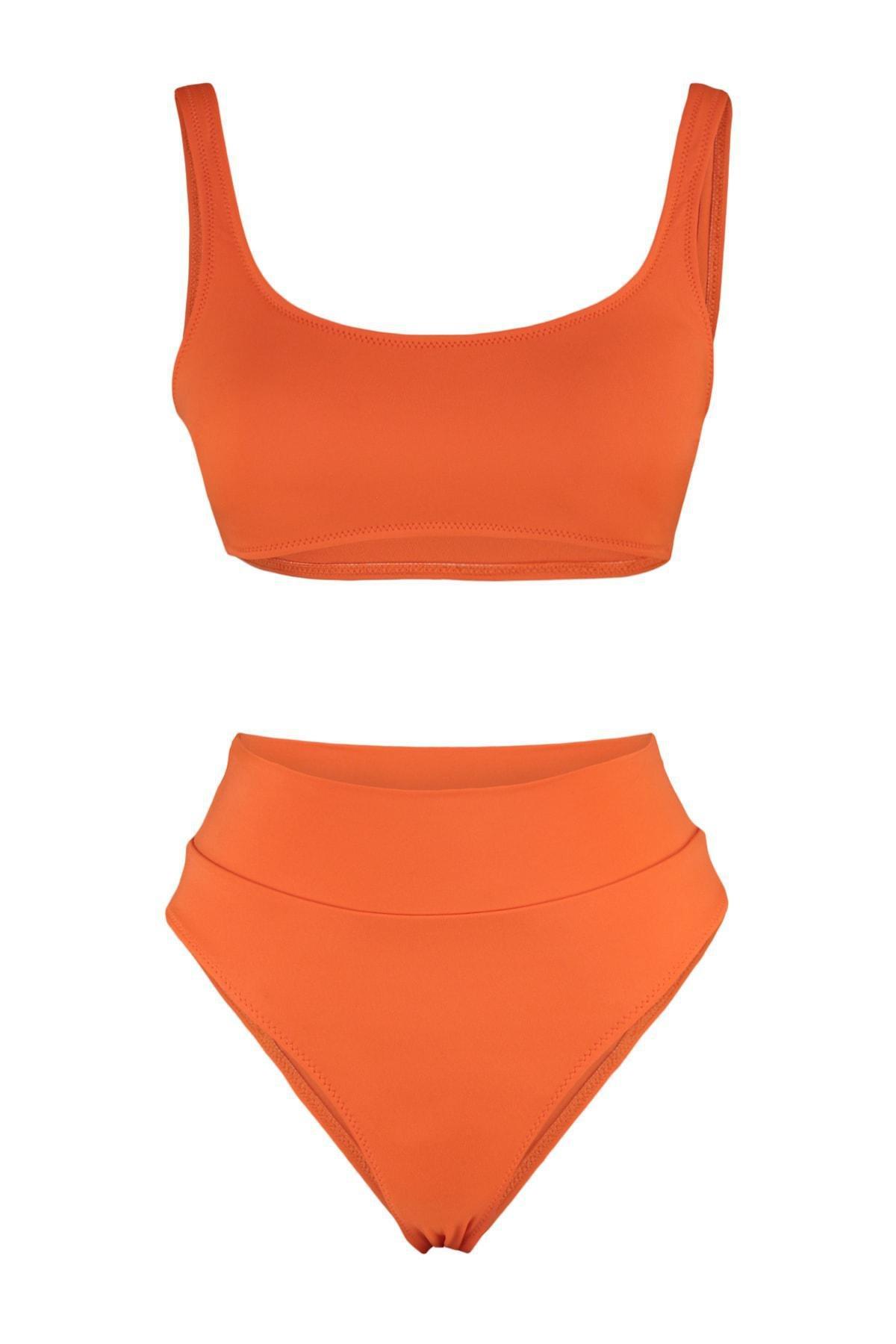 Red Textured Bikini Set, , large image number 4