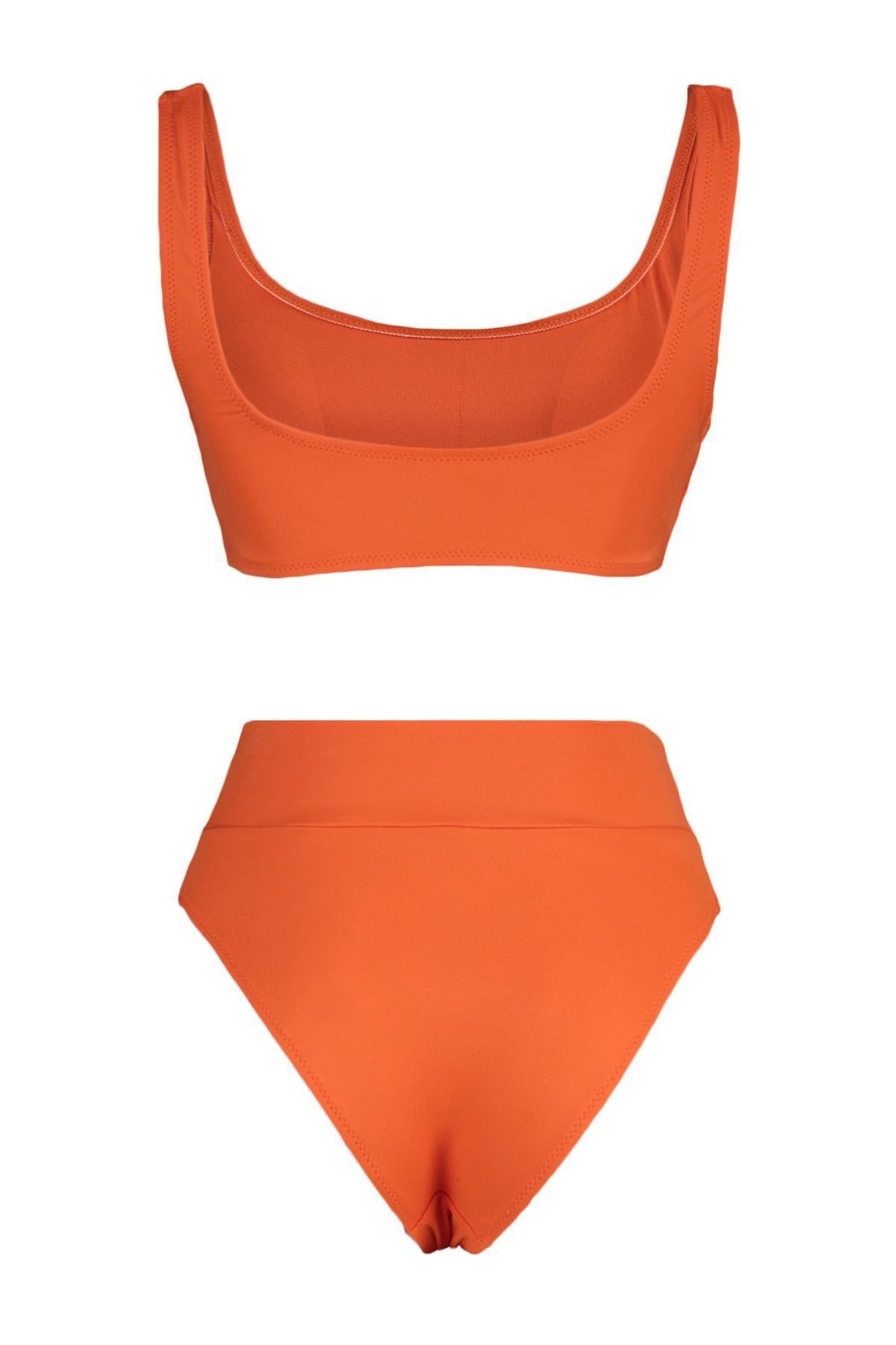Red Textured Bikini Set, , large image number 6