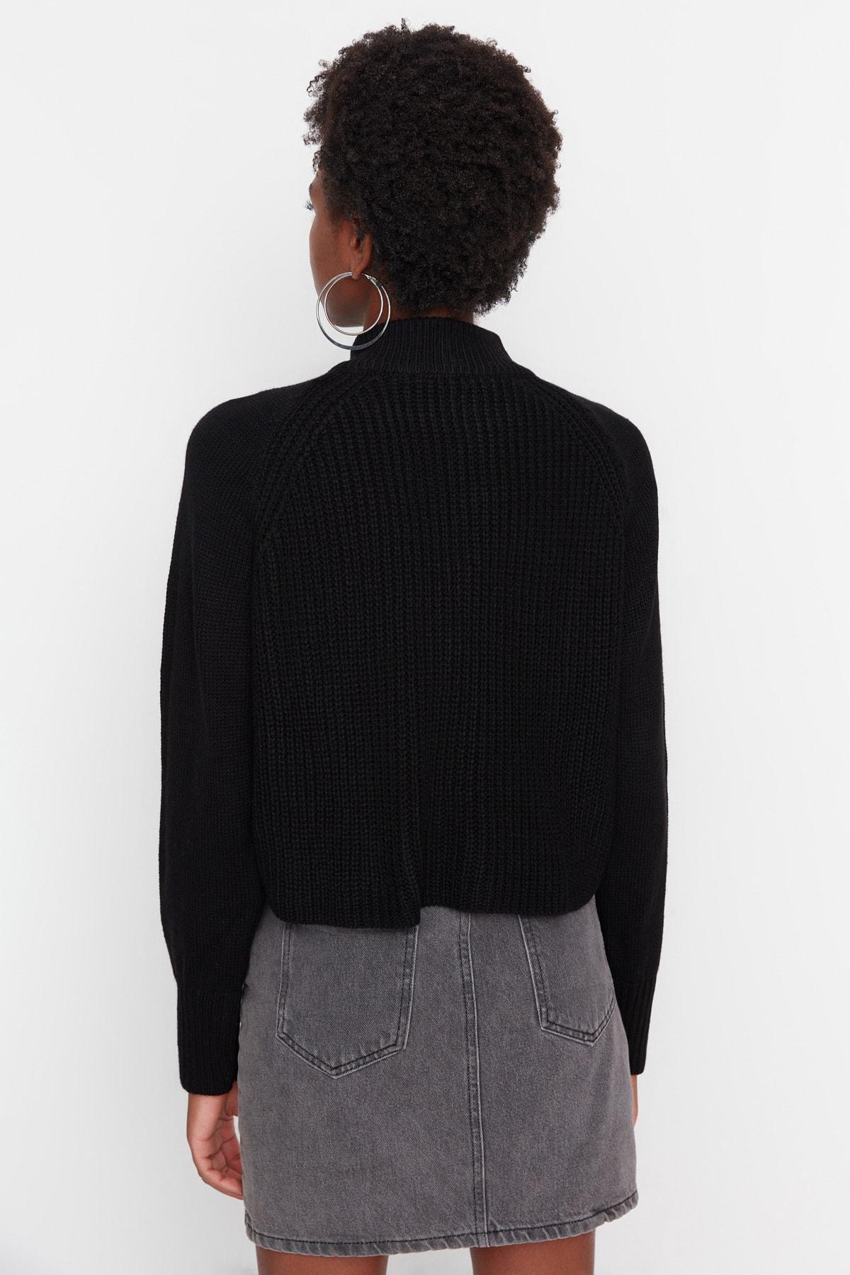 Black Oversize Sweater, Black, large image number 3