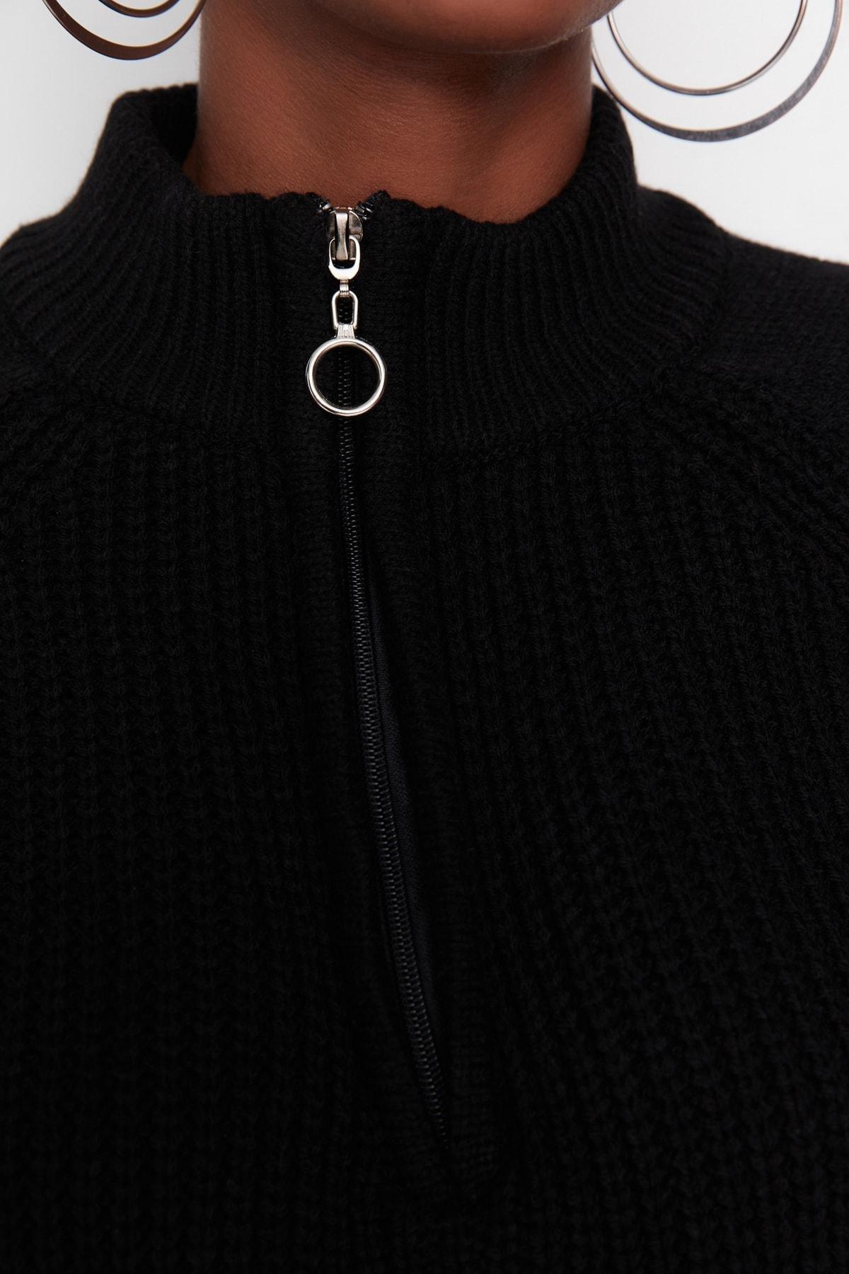 Black Oversize Sweater, Black, large image number 5