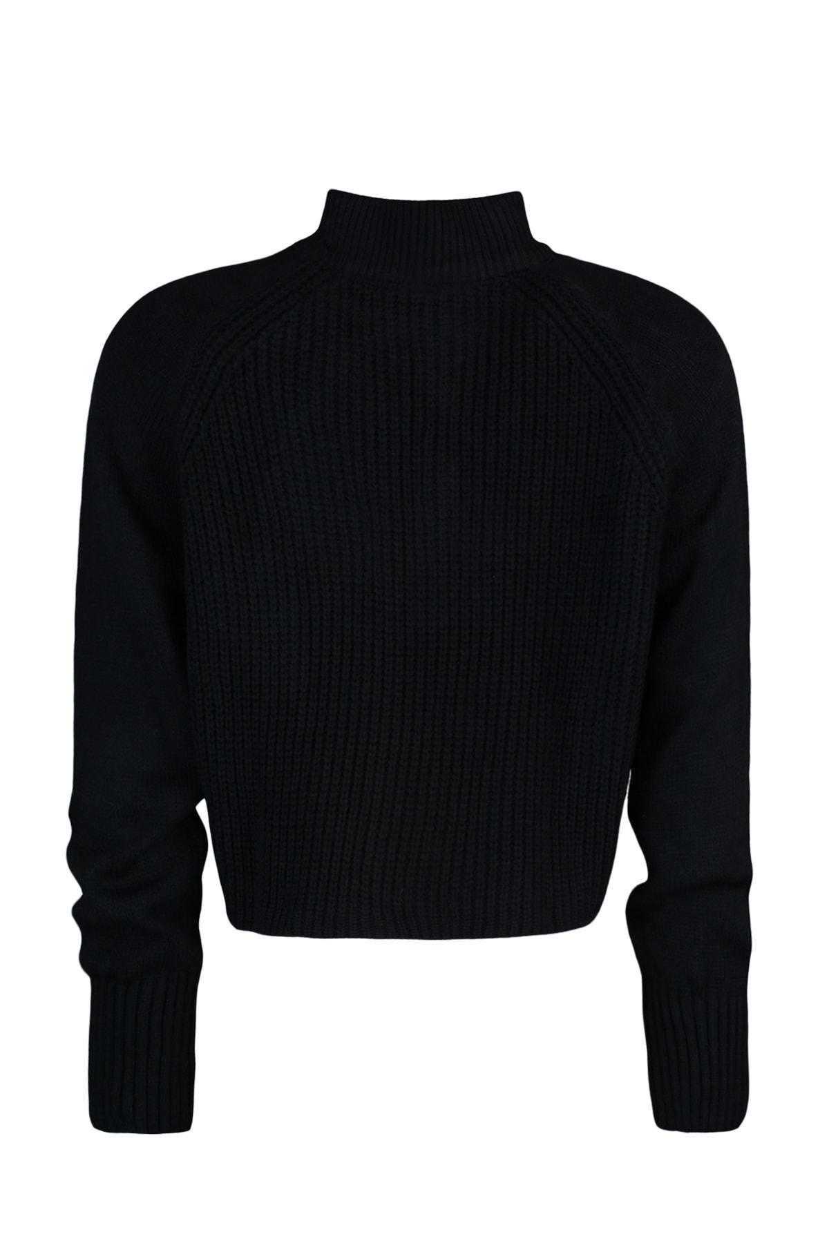 Black Oversize Sweater, Black, large image number 7