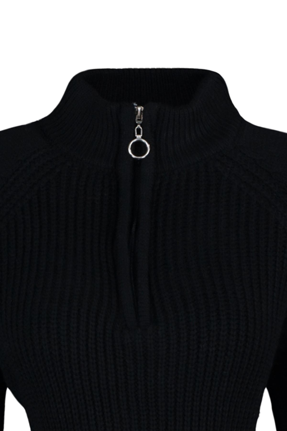 Black Oversize Sweater, Black, large image number 8