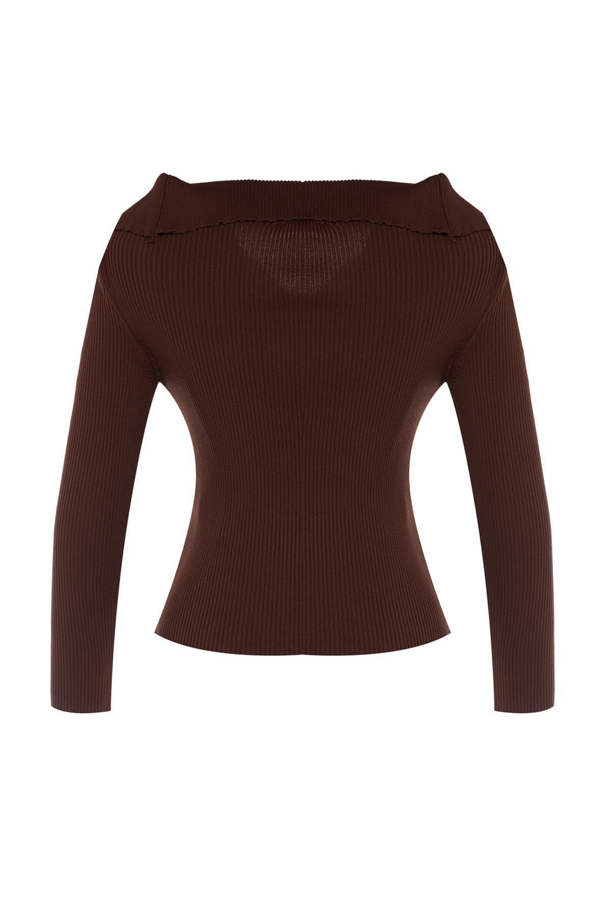 Trendyol - Brown Plain Sweater