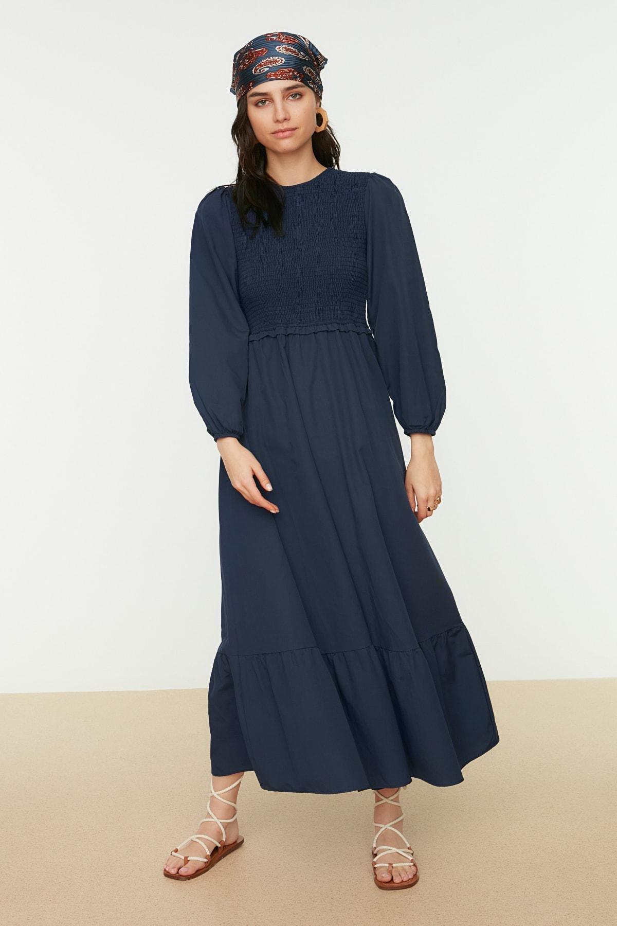 Navy Skater Maxi Dress, , large image number 1