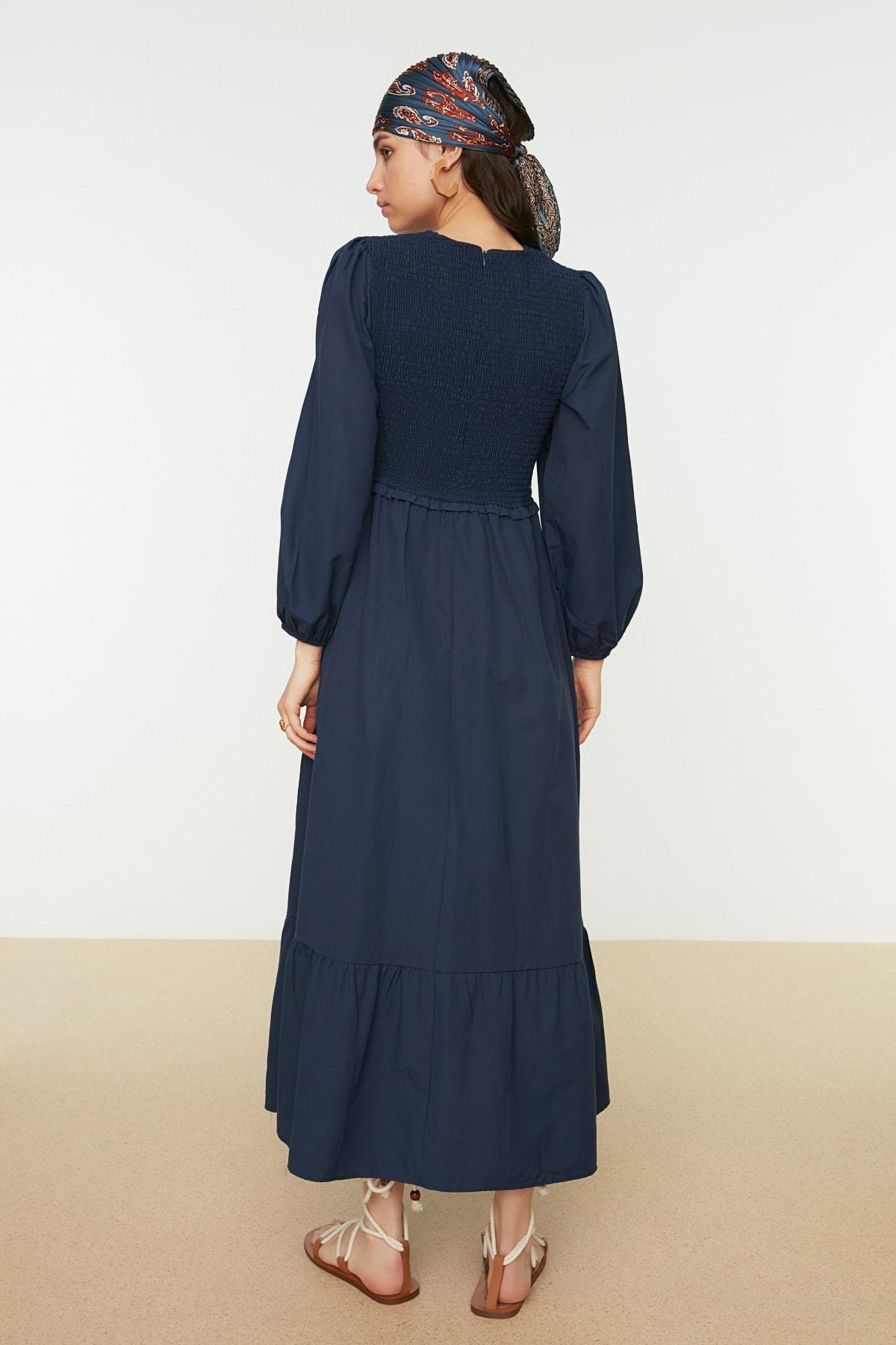 Navy Skater Maxi Dress, , large image number 4