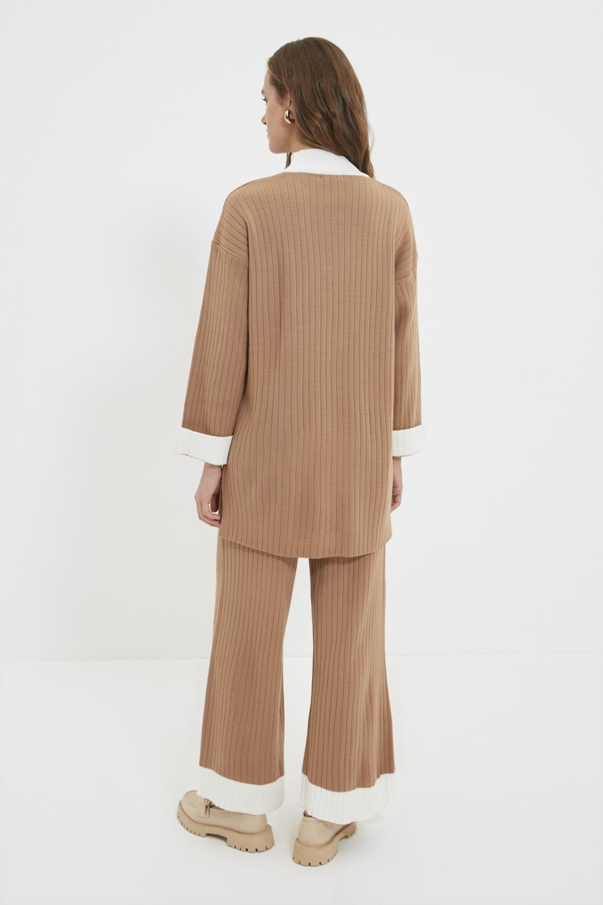 Brown High Neck Co-Ord Set, , large image number 4