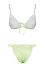 Trendyol - Green Plain Bikini Set