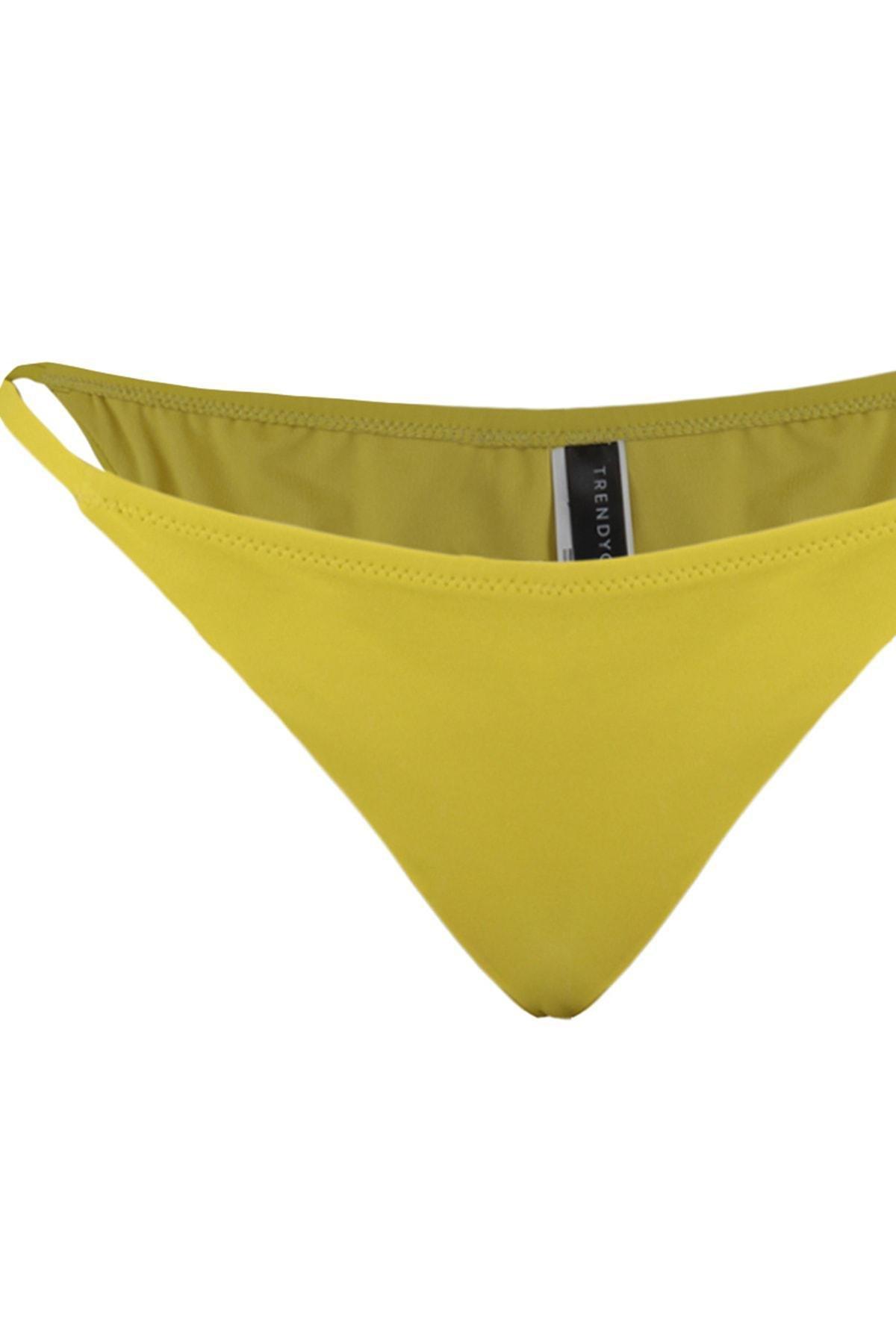Green Plain Bikini Bottom, , large image number 5