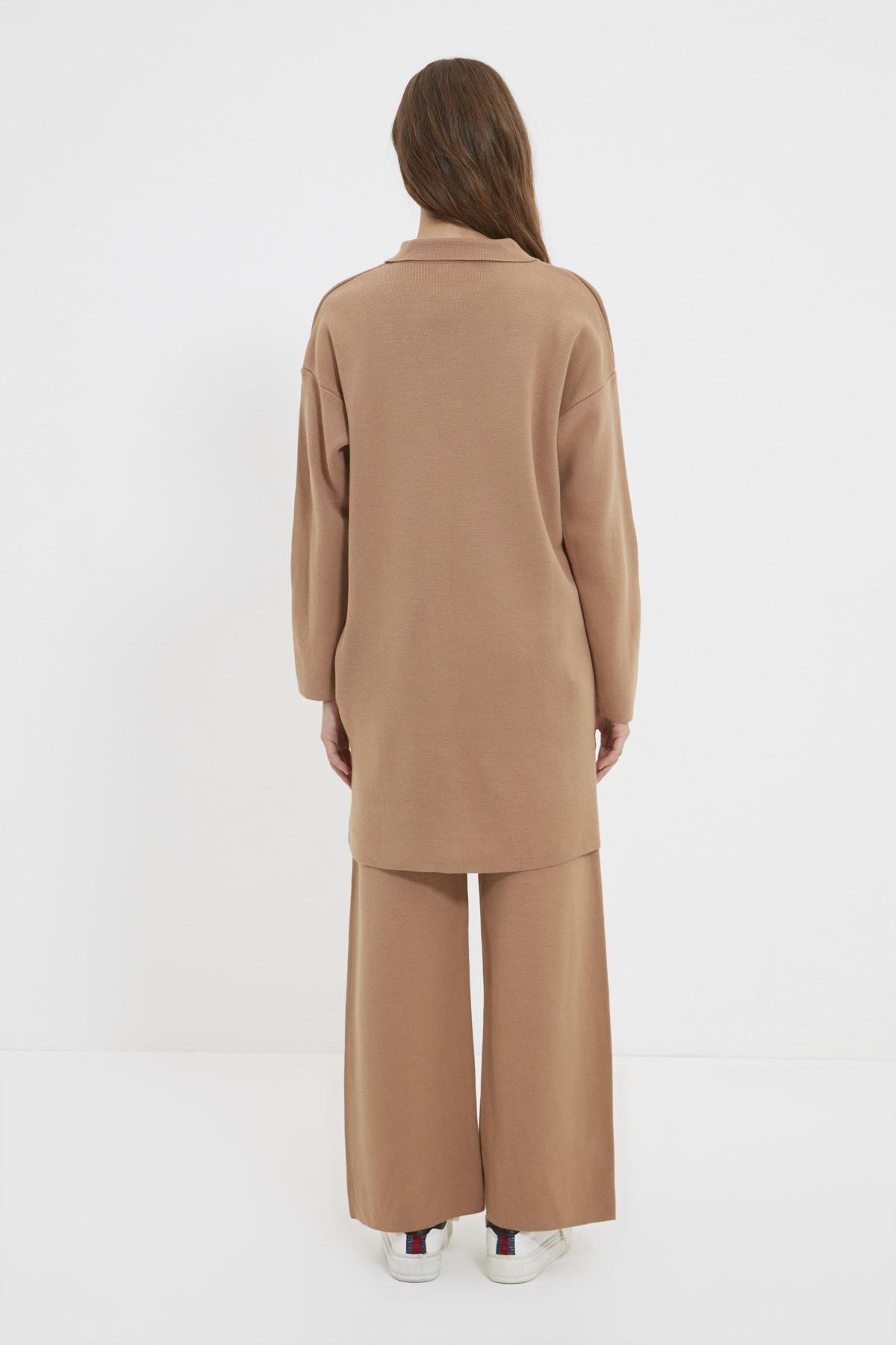 Brown Polo Neck Co-Ord Set, , large image number 4