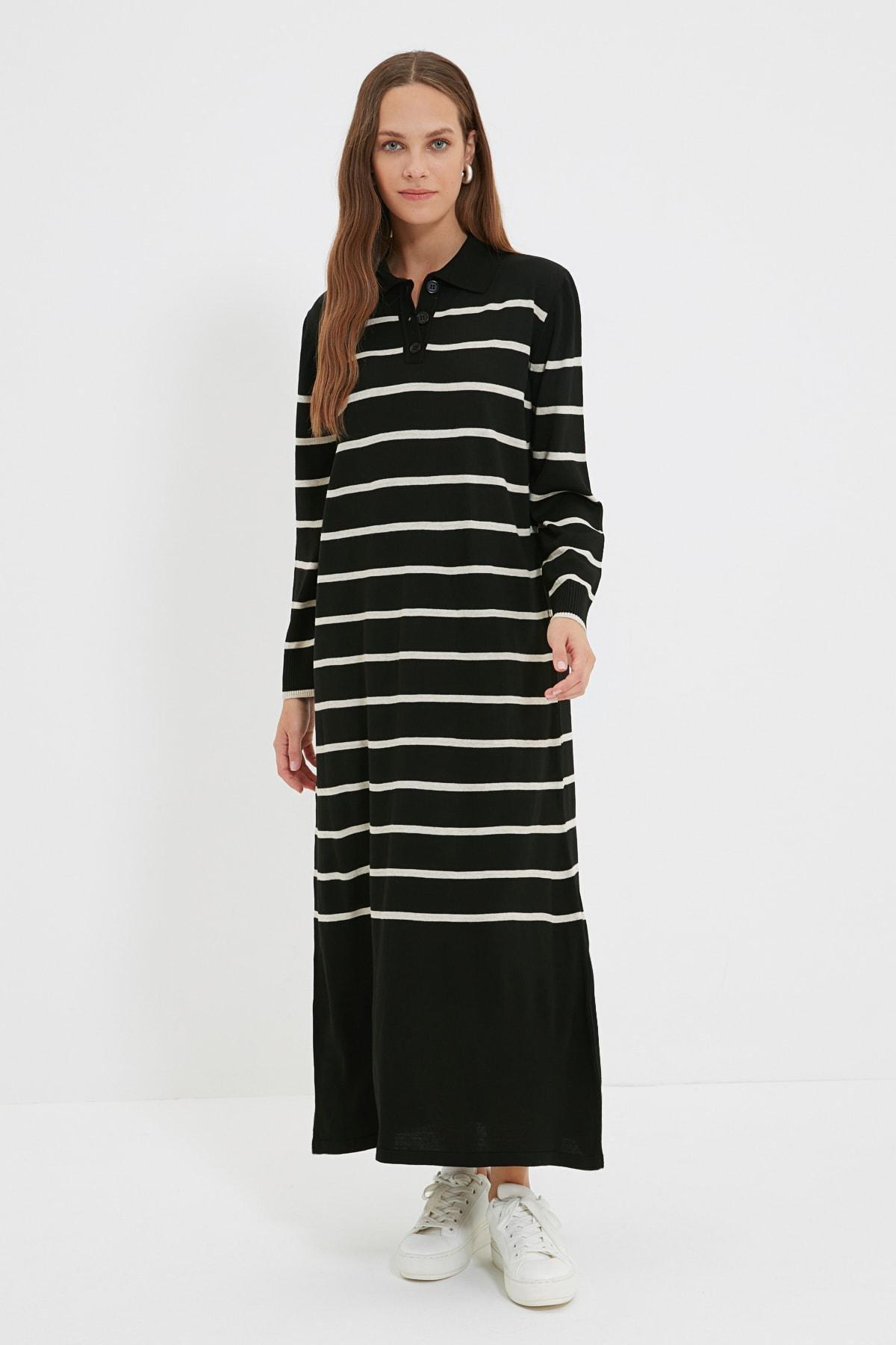 Multicolour Polo Neck Dress, , large image number 0