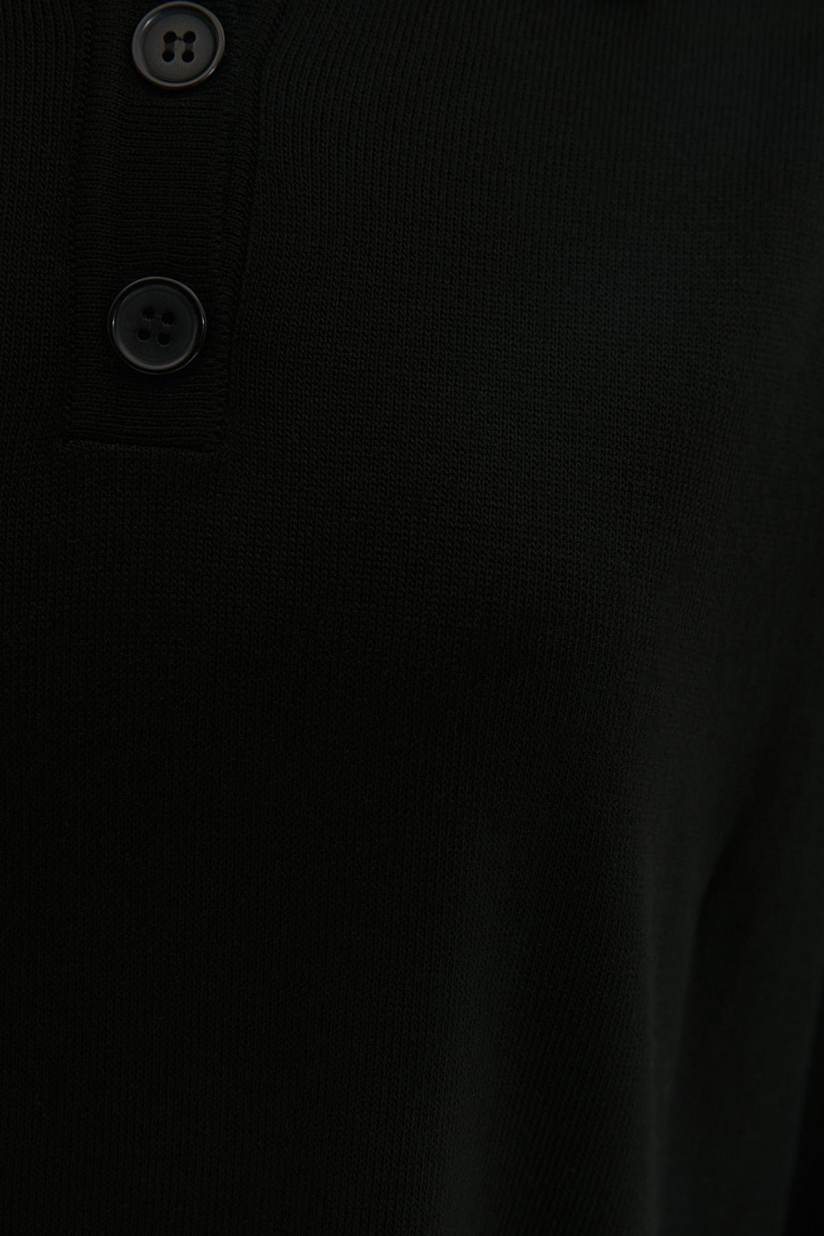 Black Polo Neck Dress, , large image number 6