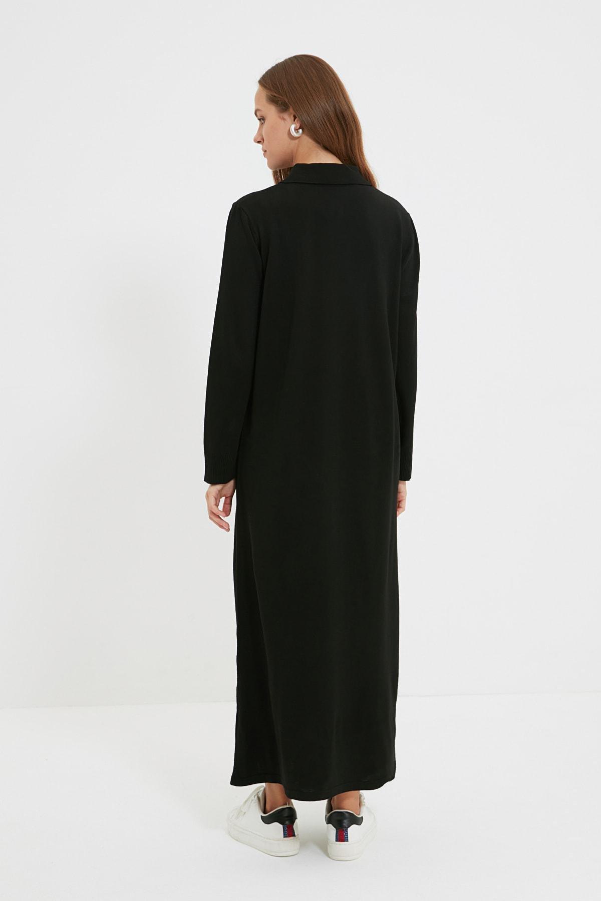 Black Polo Neck Dress, , large image number 8