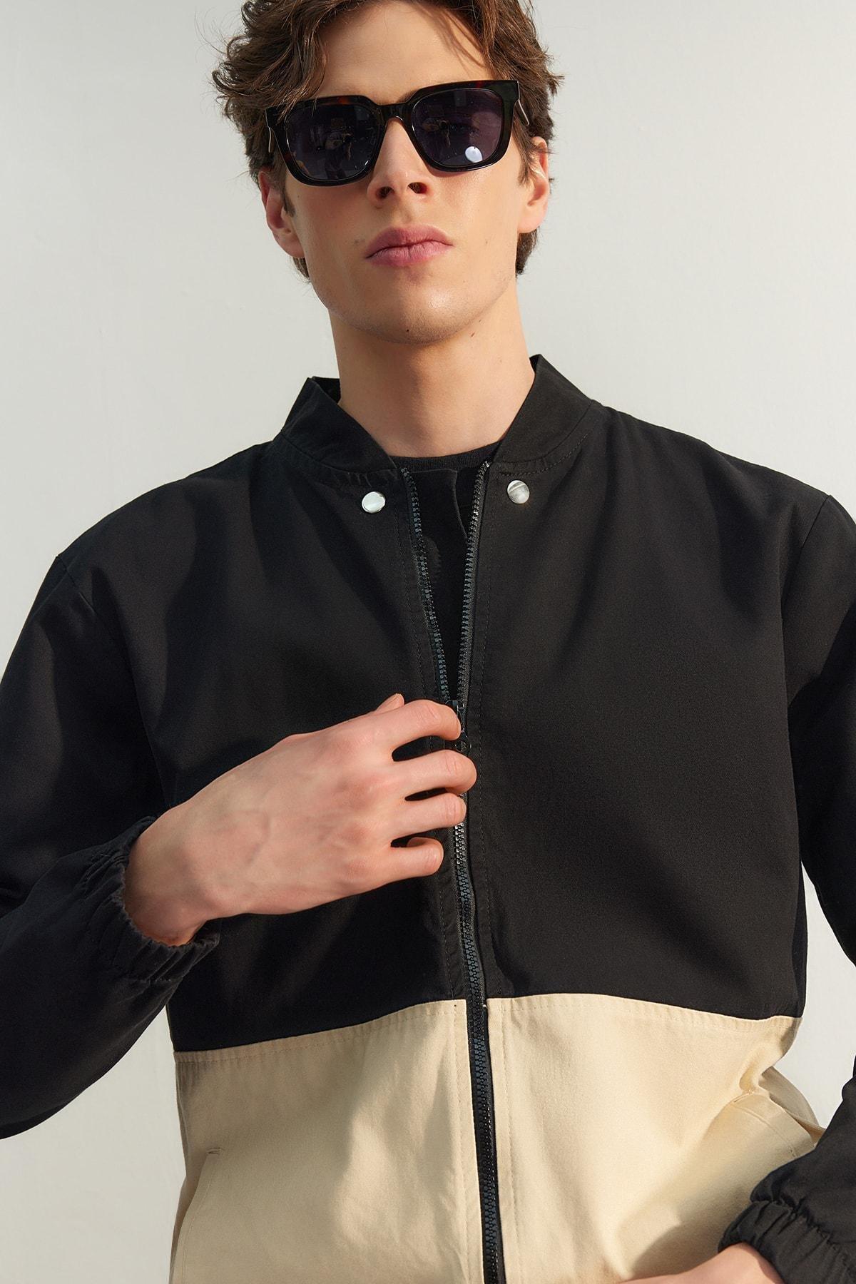 Black Bomber Jacket, Black, large image number 2