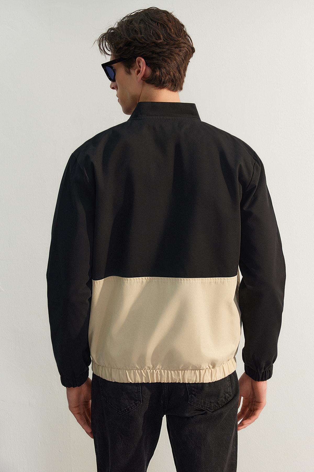 Black Bomber Jacket, Black, large image number 6