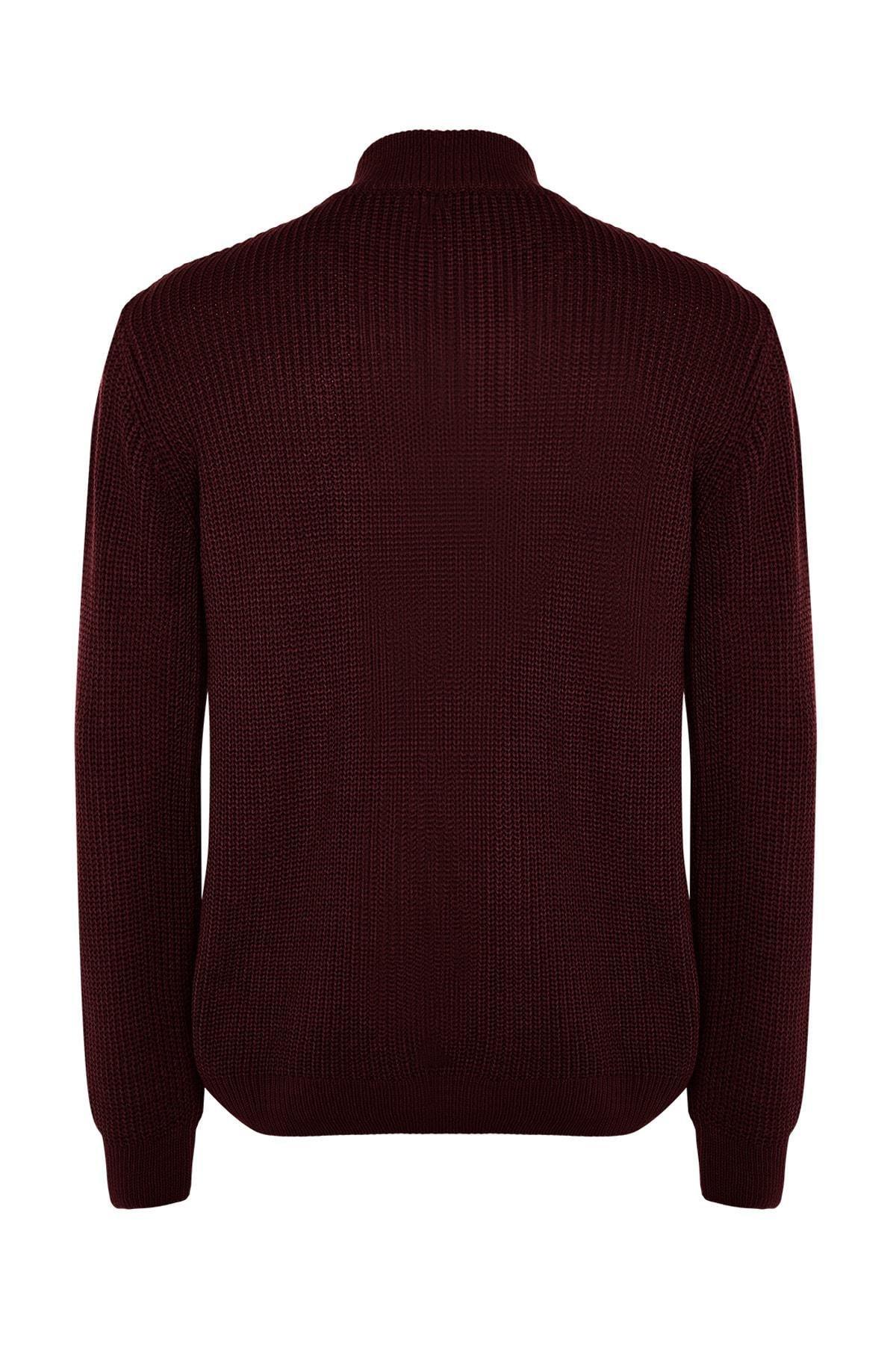 Burgundy Regular Sweater, , large image number 8