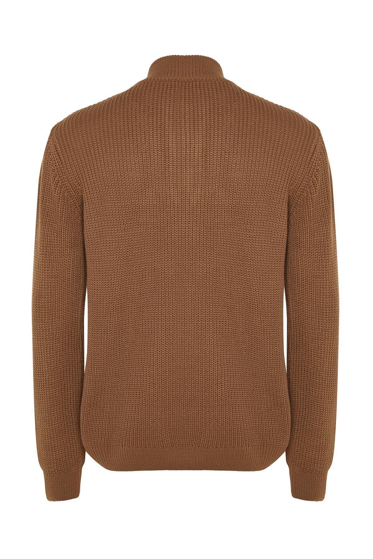 Brown Regular Sweater, , large image number 3