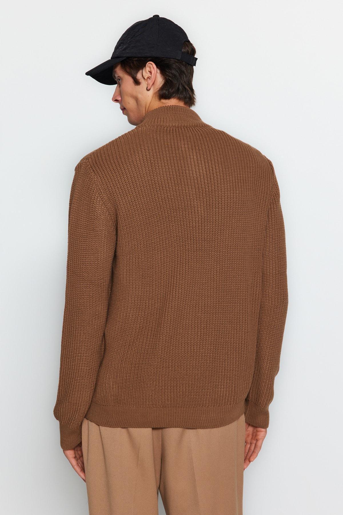Brown Regular Sweater, , large image number 6
