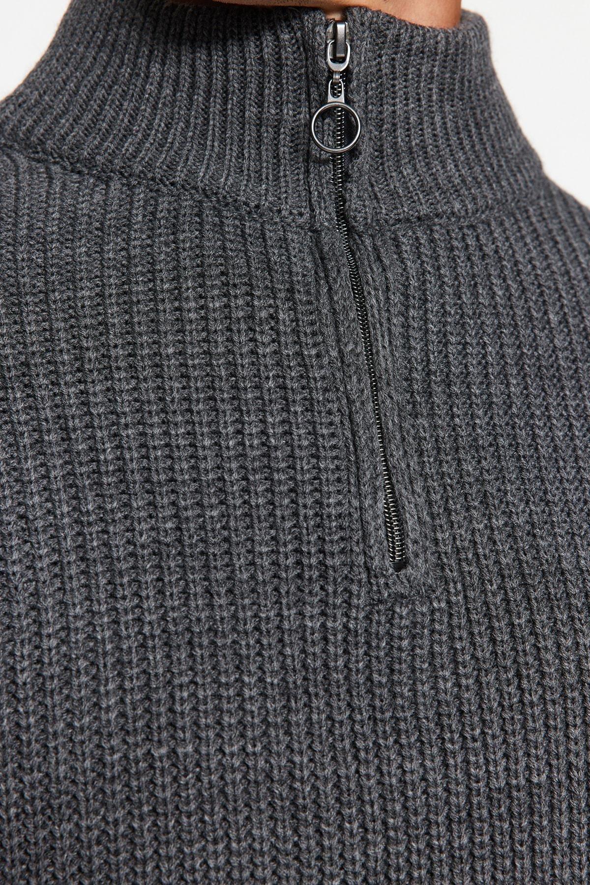 Grey Regular Sweater, , large image number 3