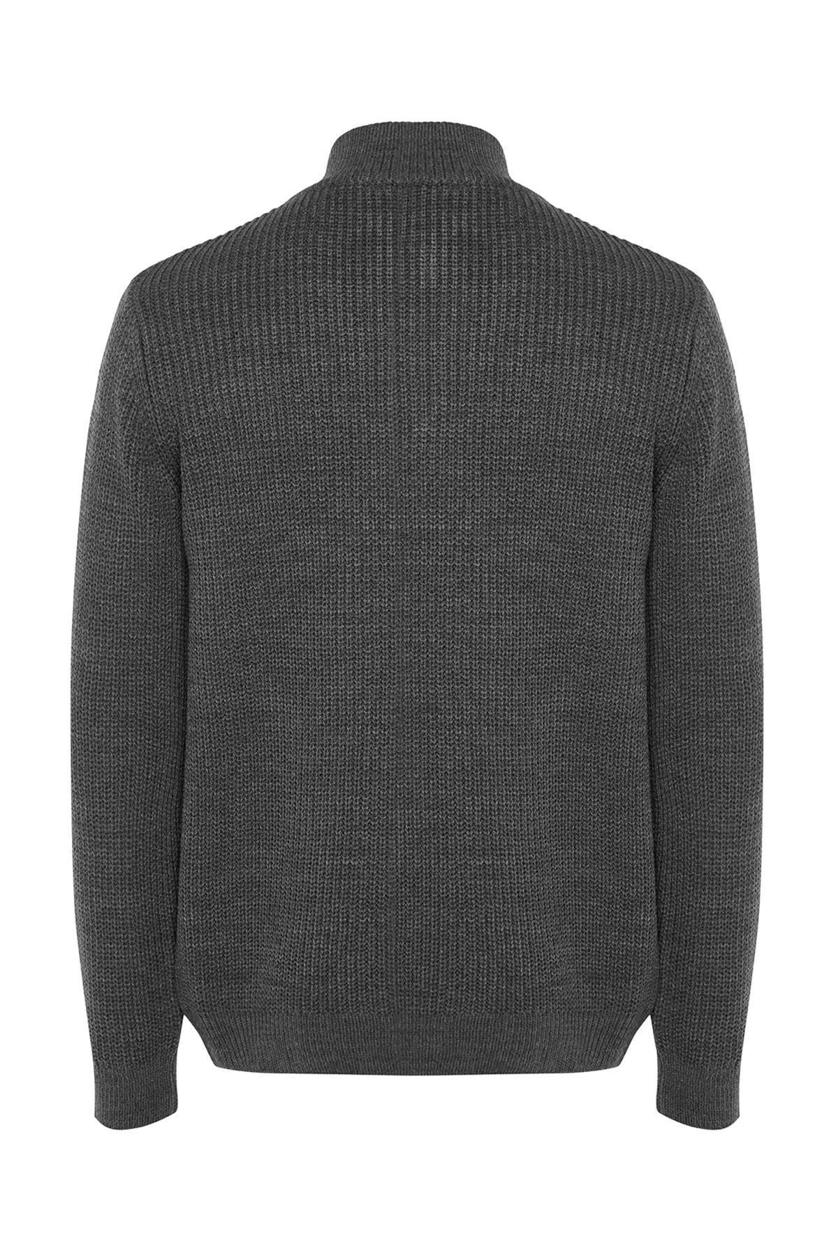 Grey Regular Sweater, , large image number 6