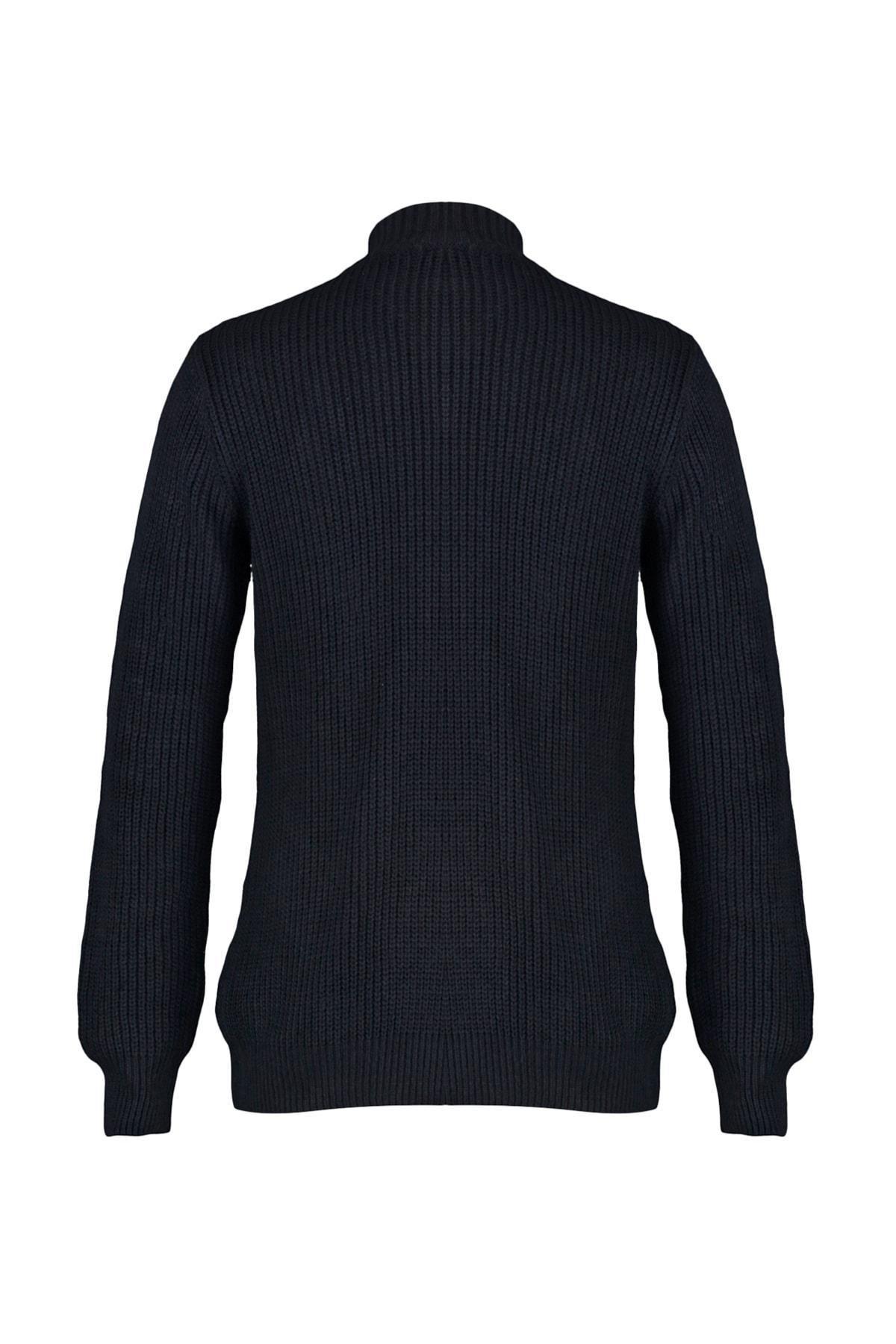 Black High Neck Sweater, , large image number 5