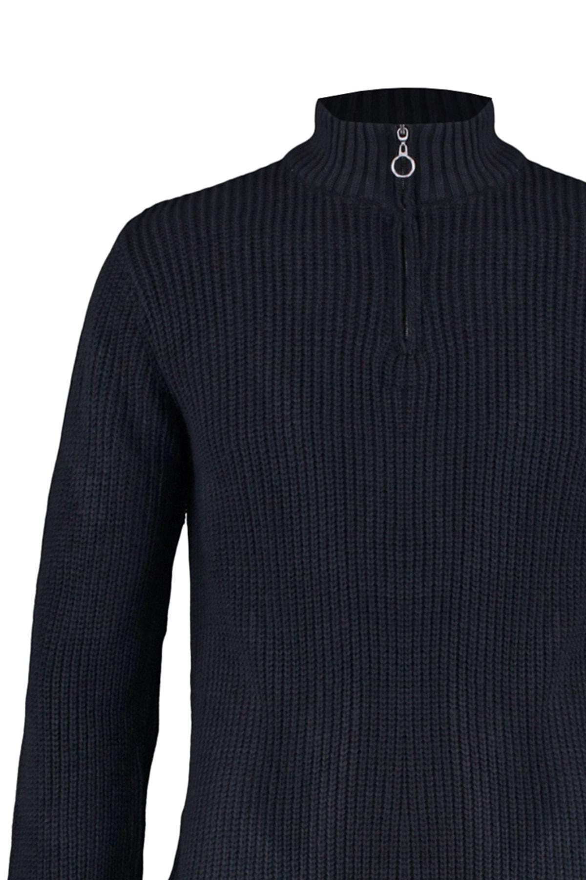 Black High Neck Sweater, , large image number 7