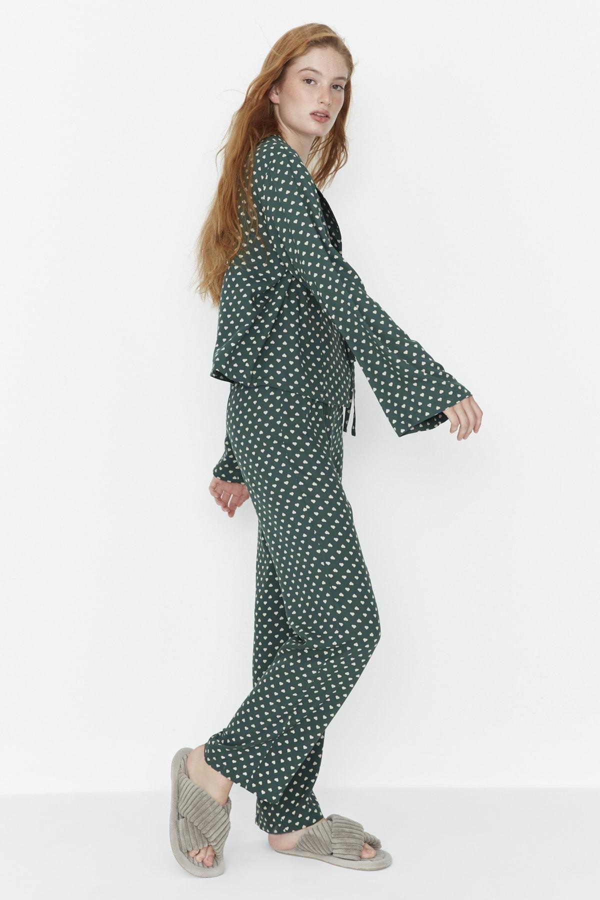 Green Polka Dot Pajama Set, , large image number 4