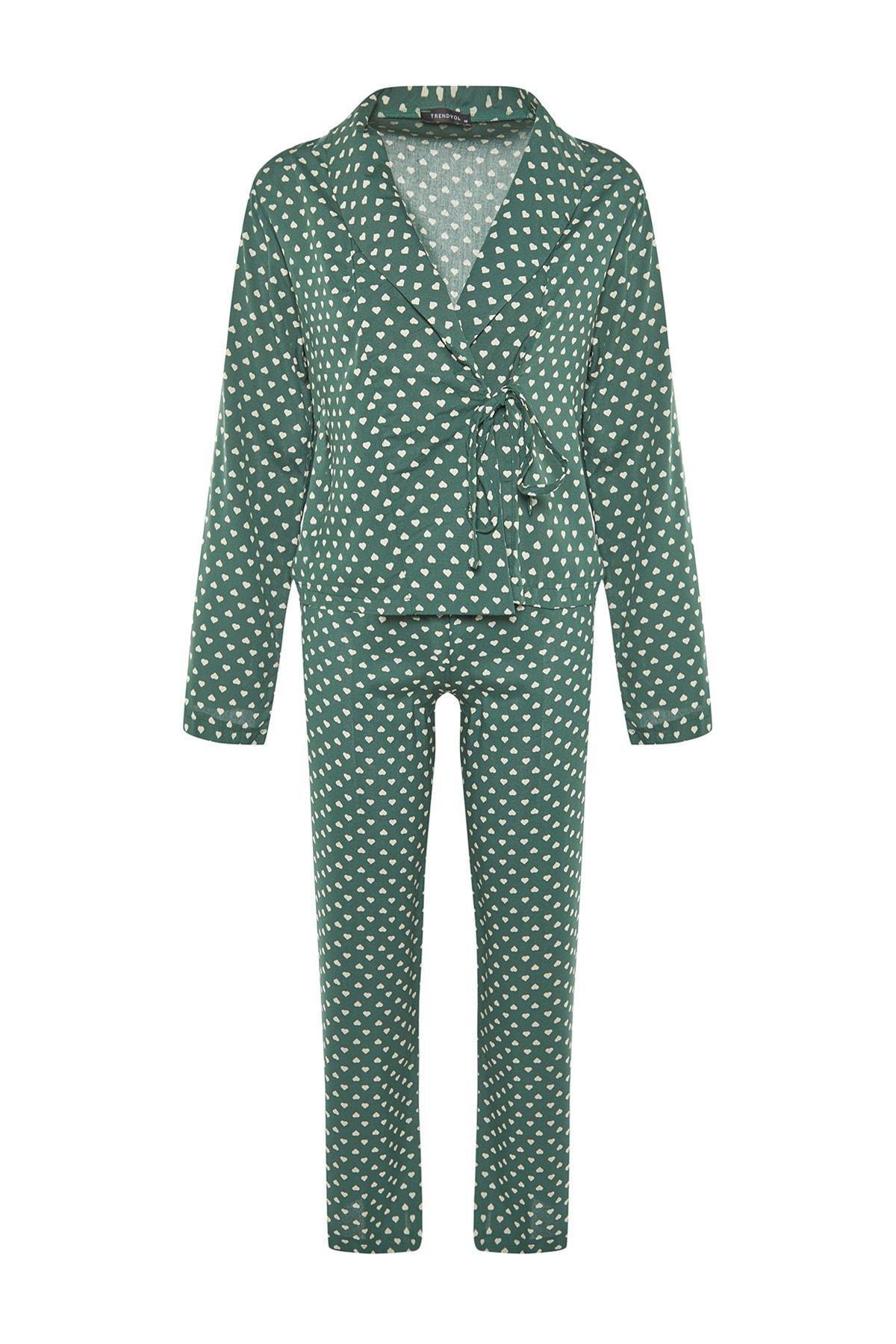 Green Polka Dot Pajama Set, , large image number 5