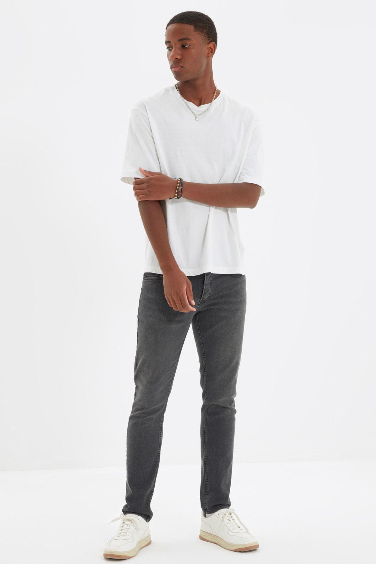 Gray Skinny Jeans, , large image number 1