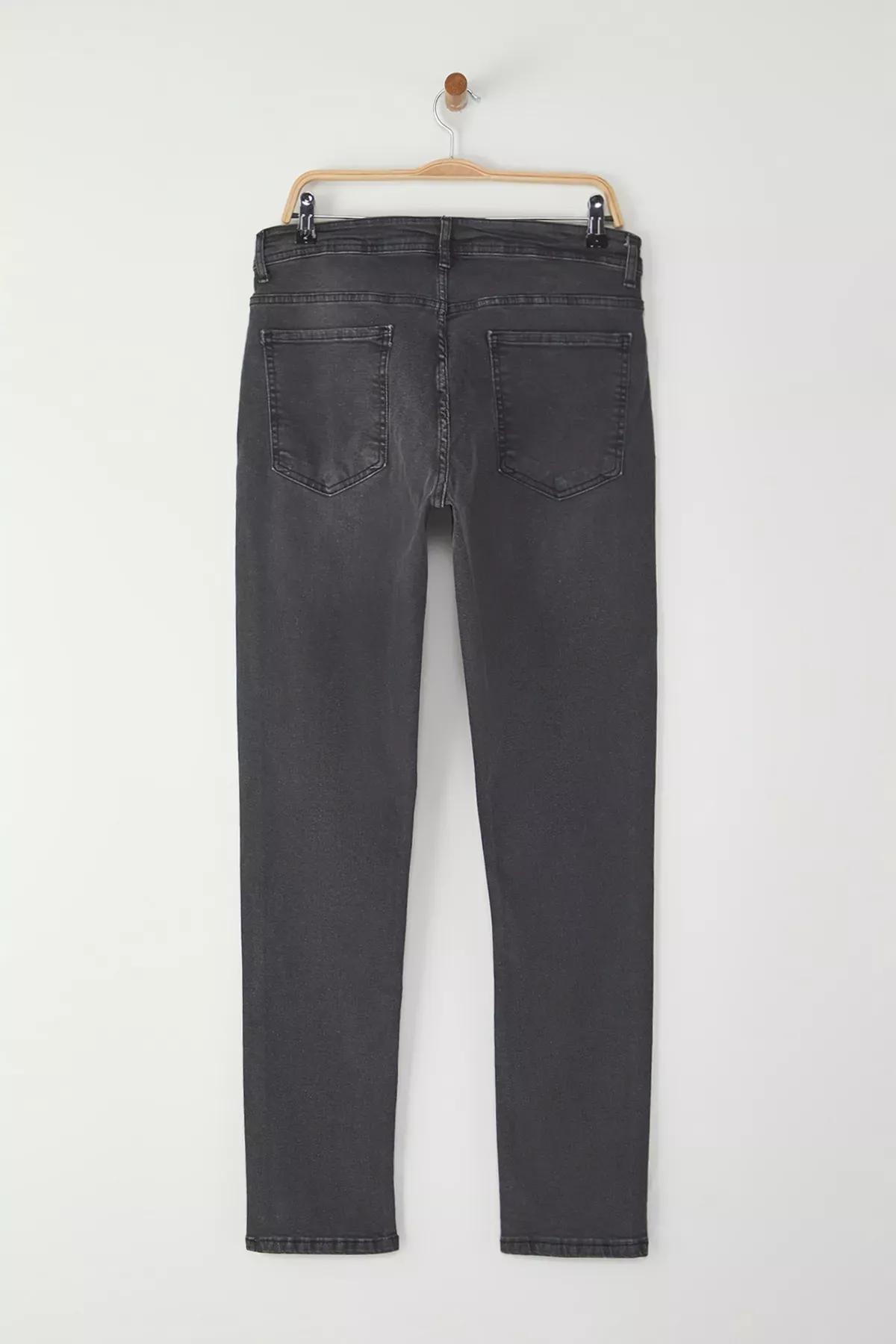 Gray Skinny Jeans, Gray, large image number 5