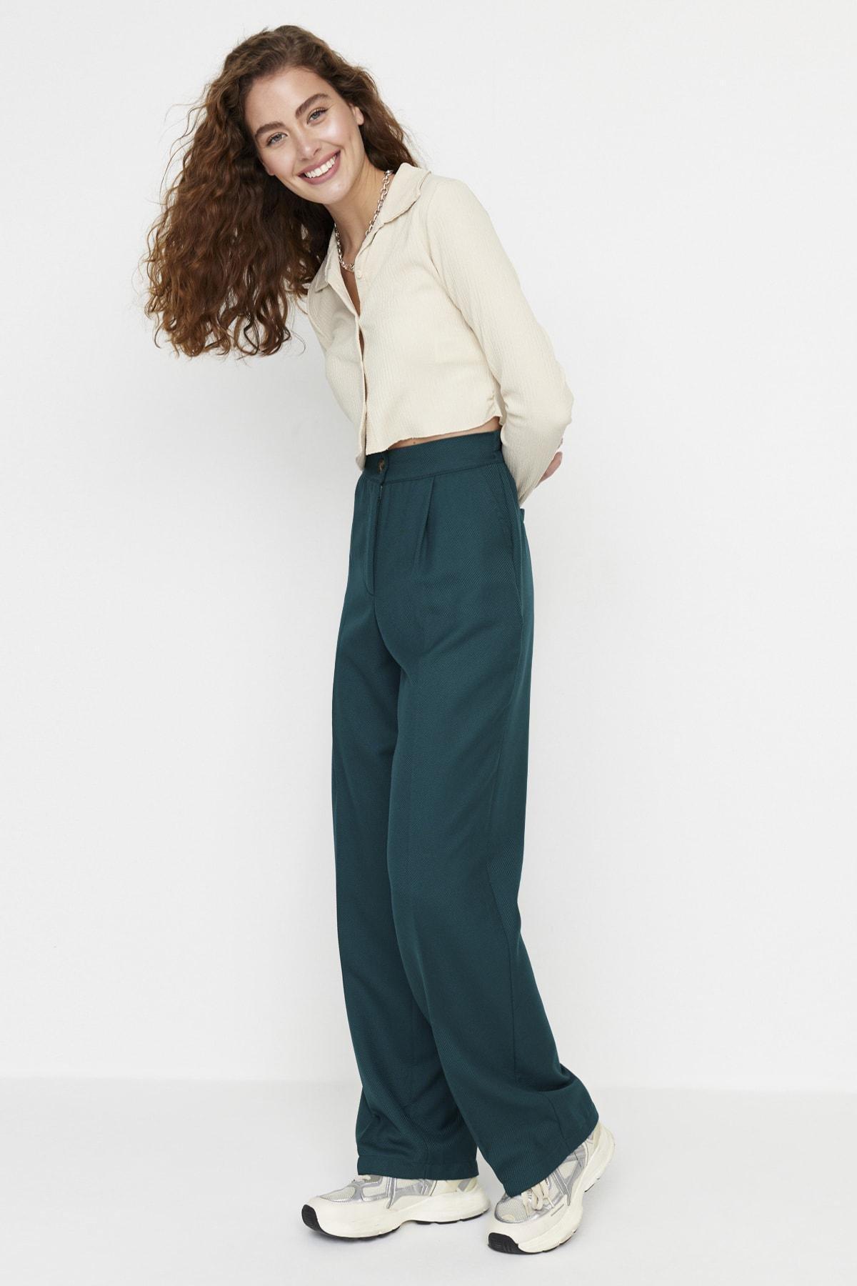 Blue Wide Leg Pants, , large image number 2