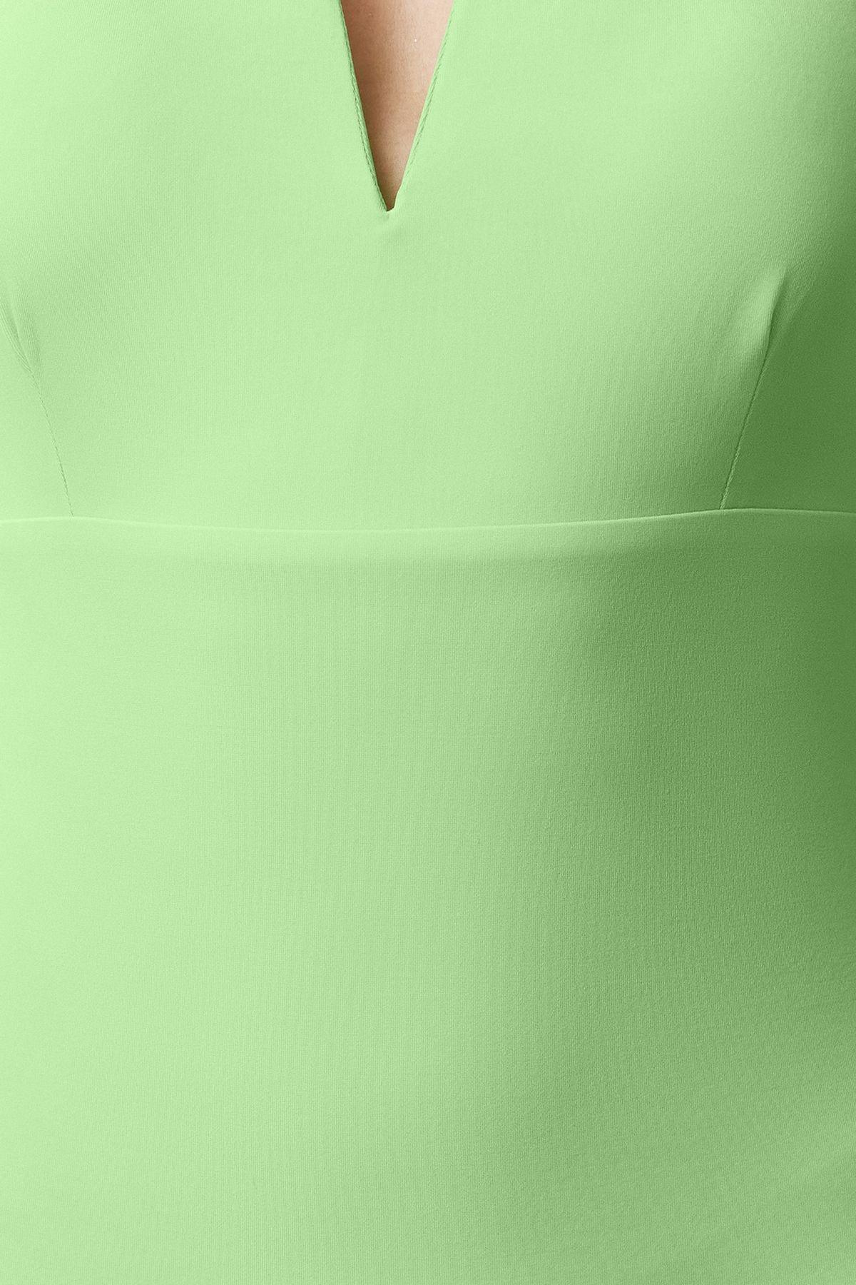 بدلة سباحة بفتحة رقبة V، أخضر, , large image number 2