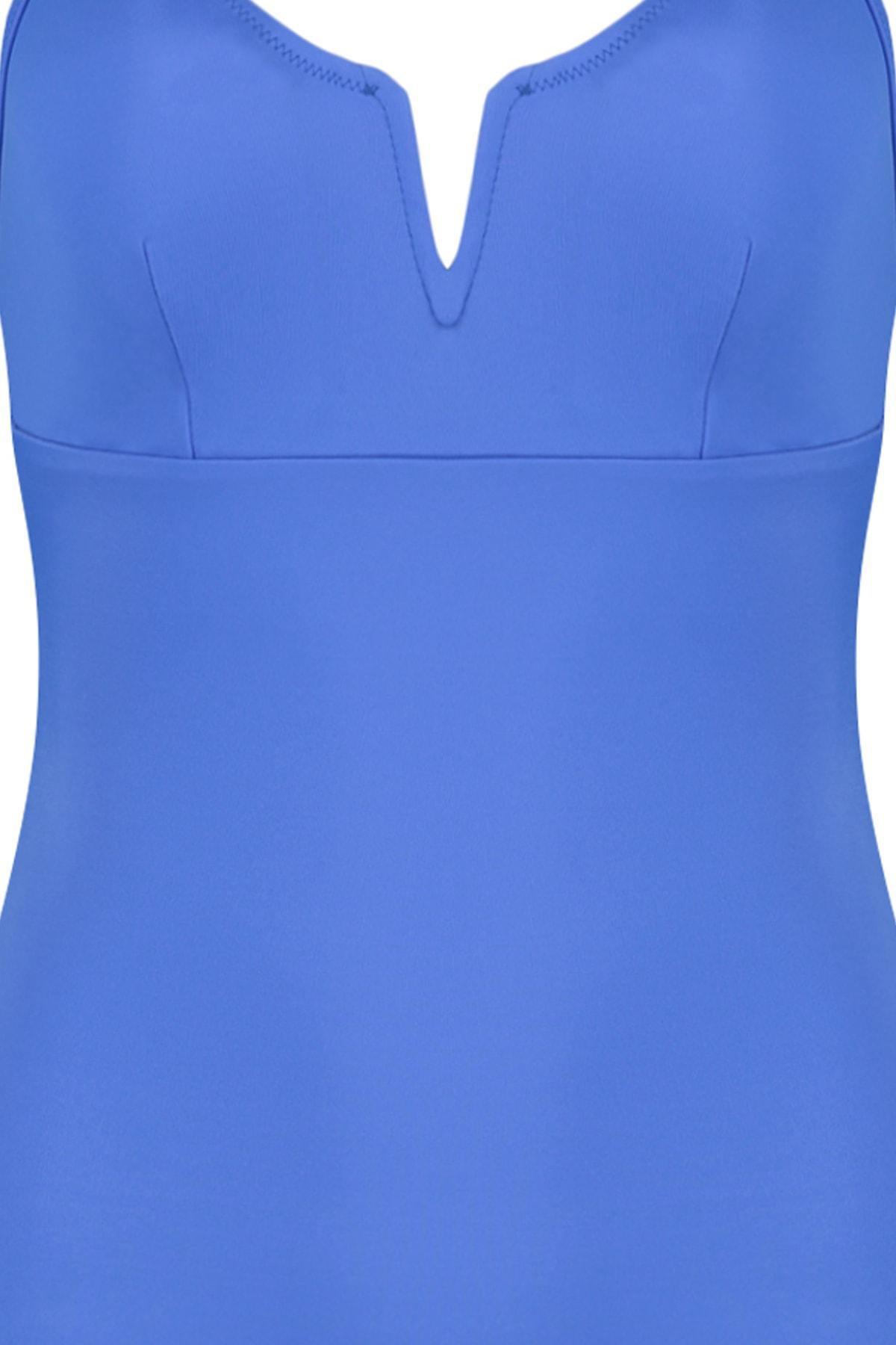 Blue Plain Swimsuit, , large image number 8