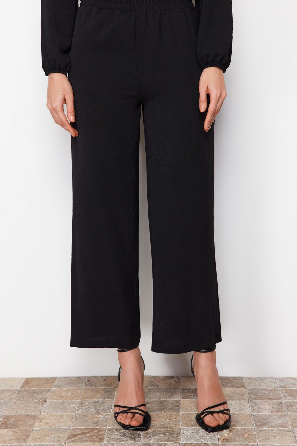 Black Crew Neck High Waist Co-Ord Set, , large image number 4