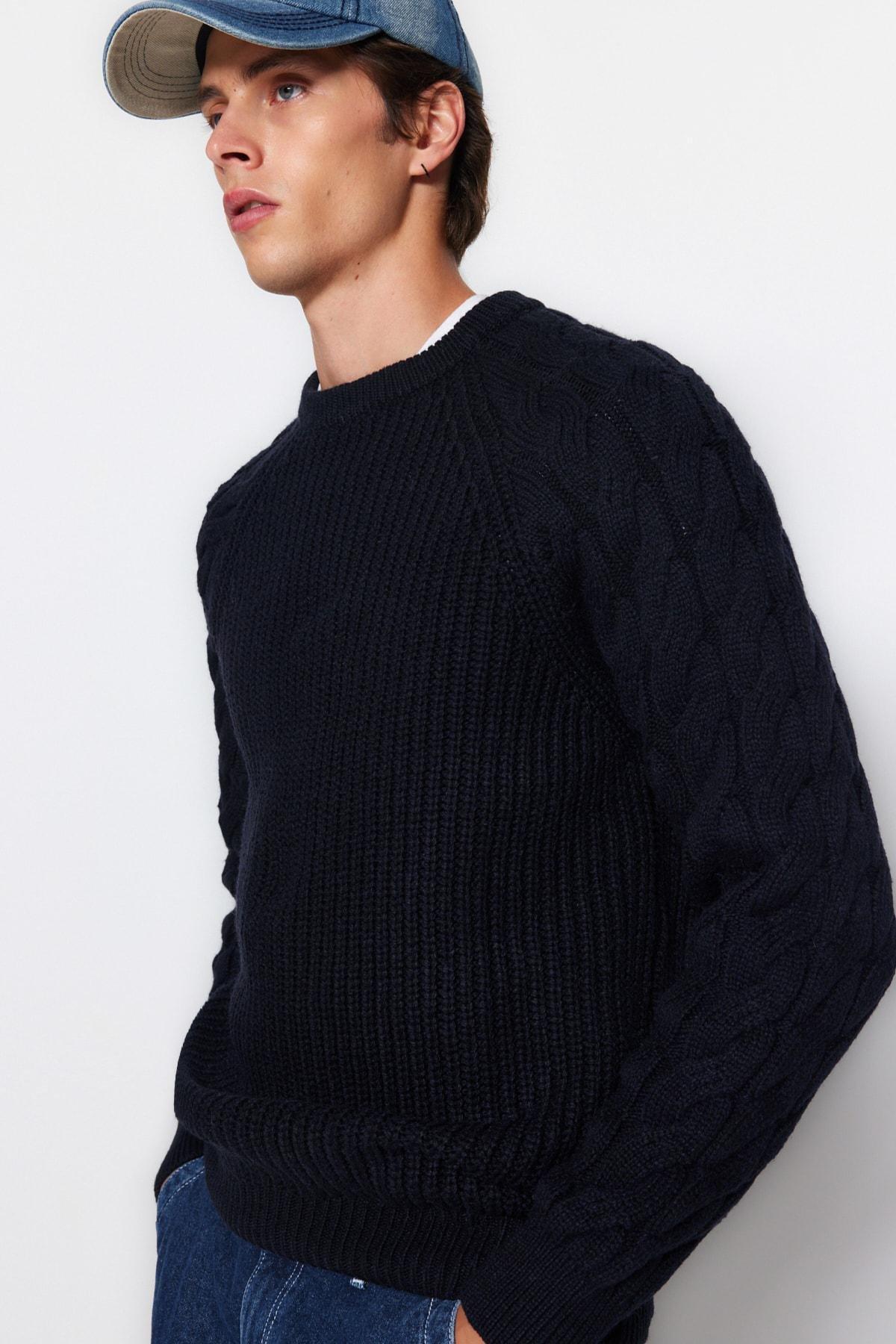 Navy Regular Sweater, , large image number 1