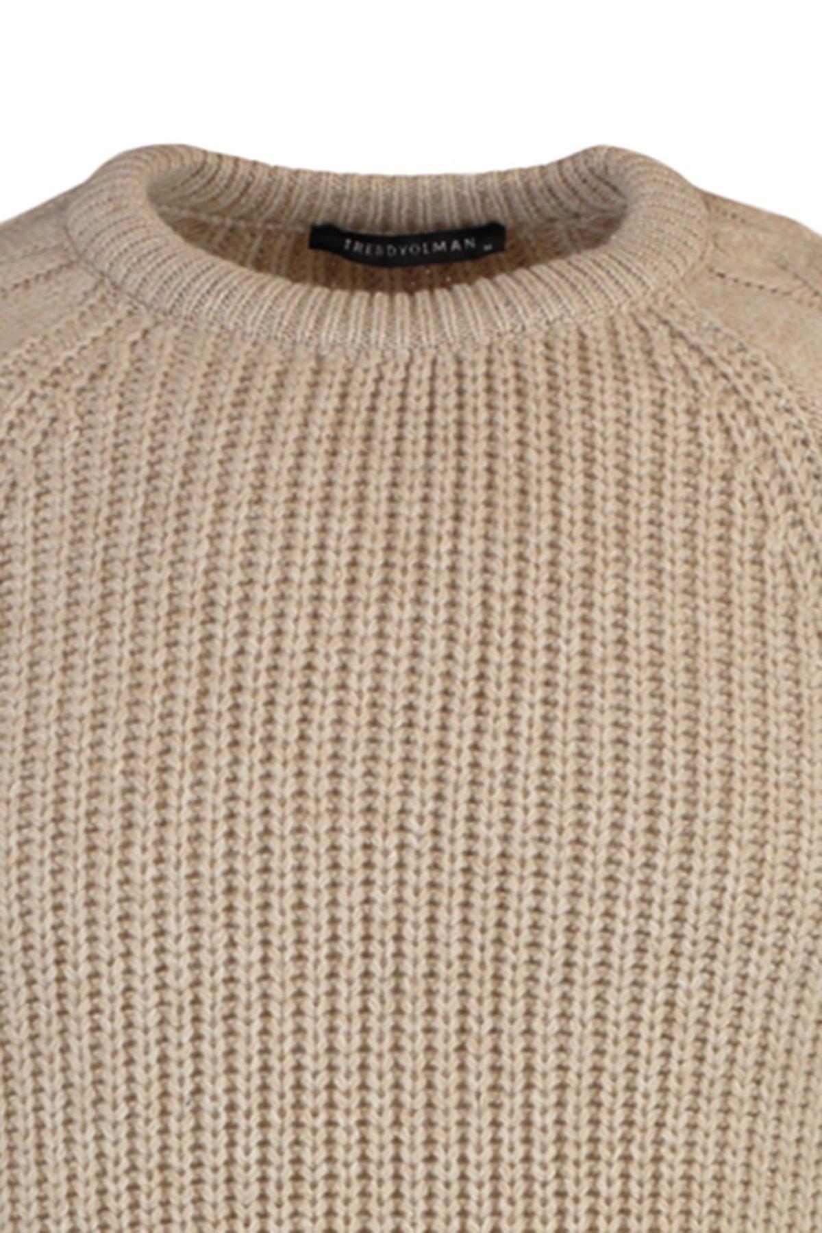 Beige Regular Knitted Sweater, , large image number 7