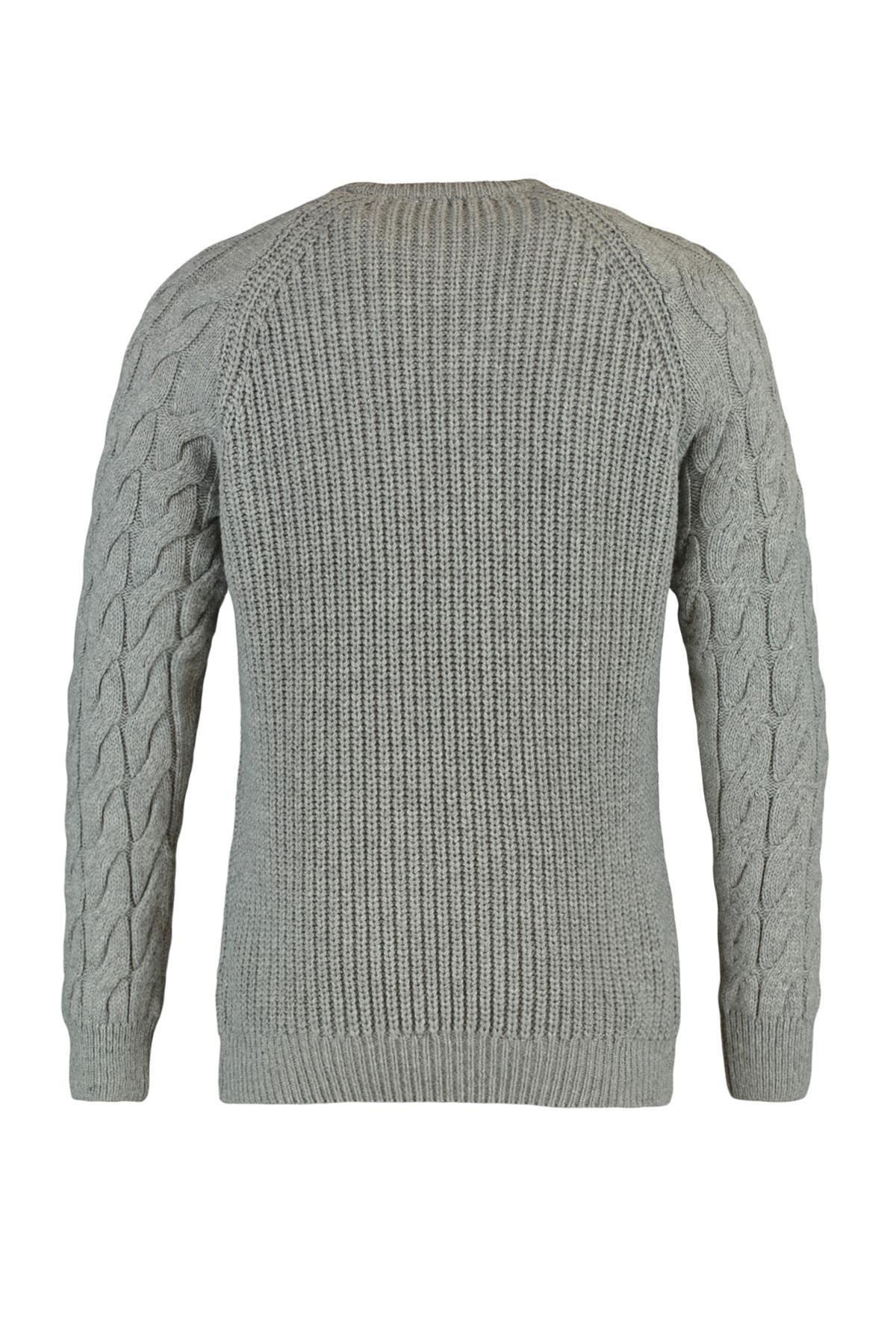 Grey Regular Knitwear Sweater, , large image number 5