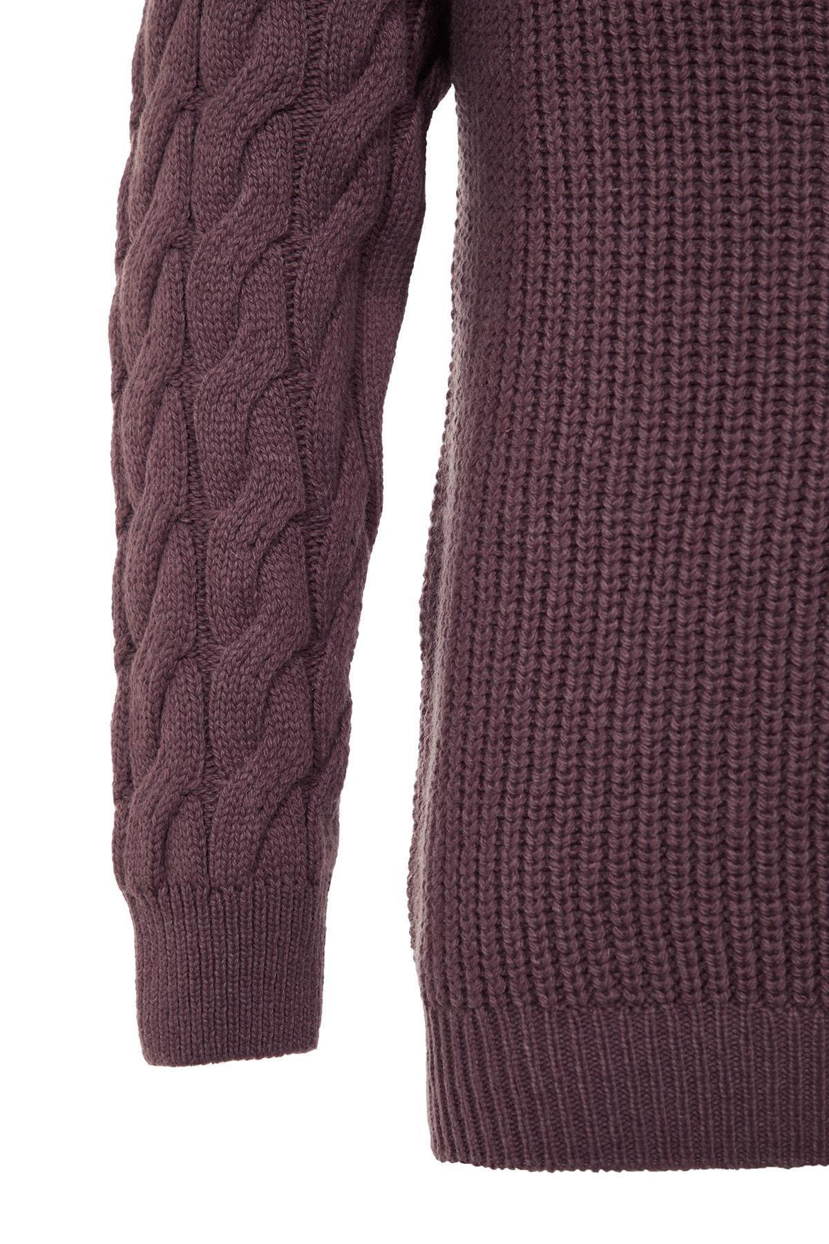 Purple Crew Neck Sweater, , large image number 3