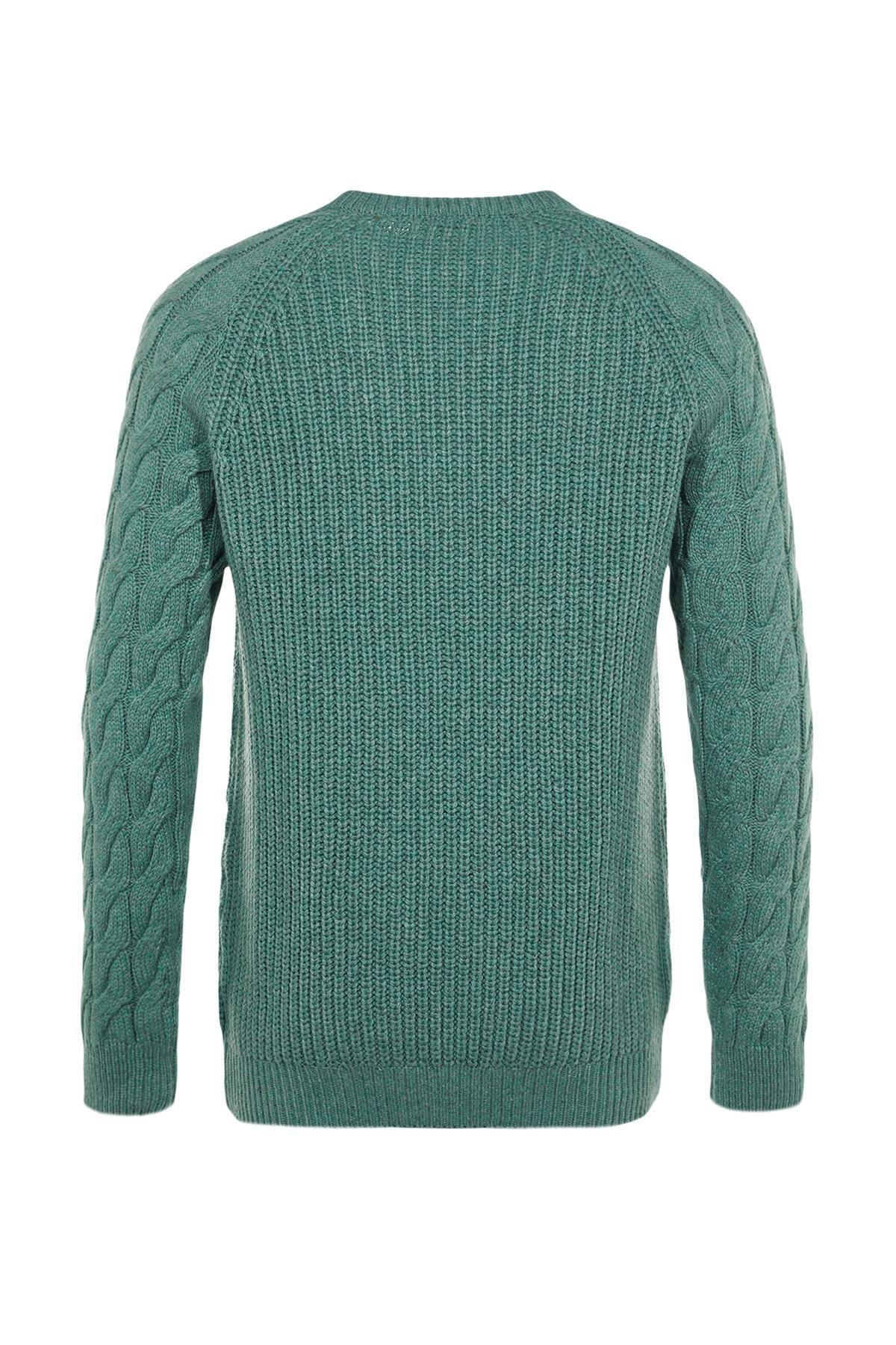Green Crew Neck Sweater, , large image number 6