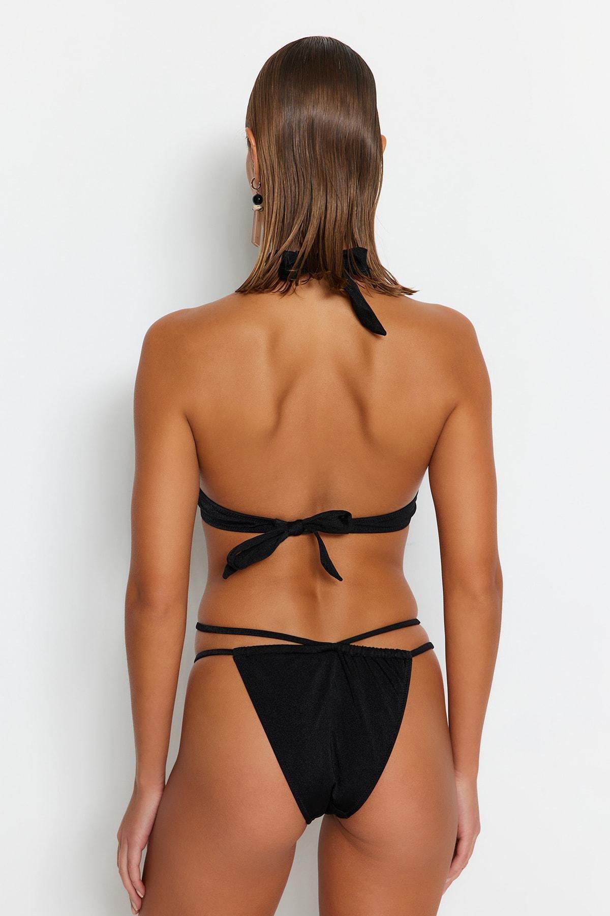 Black Brazilian Bikini Bottom, , large image number 4