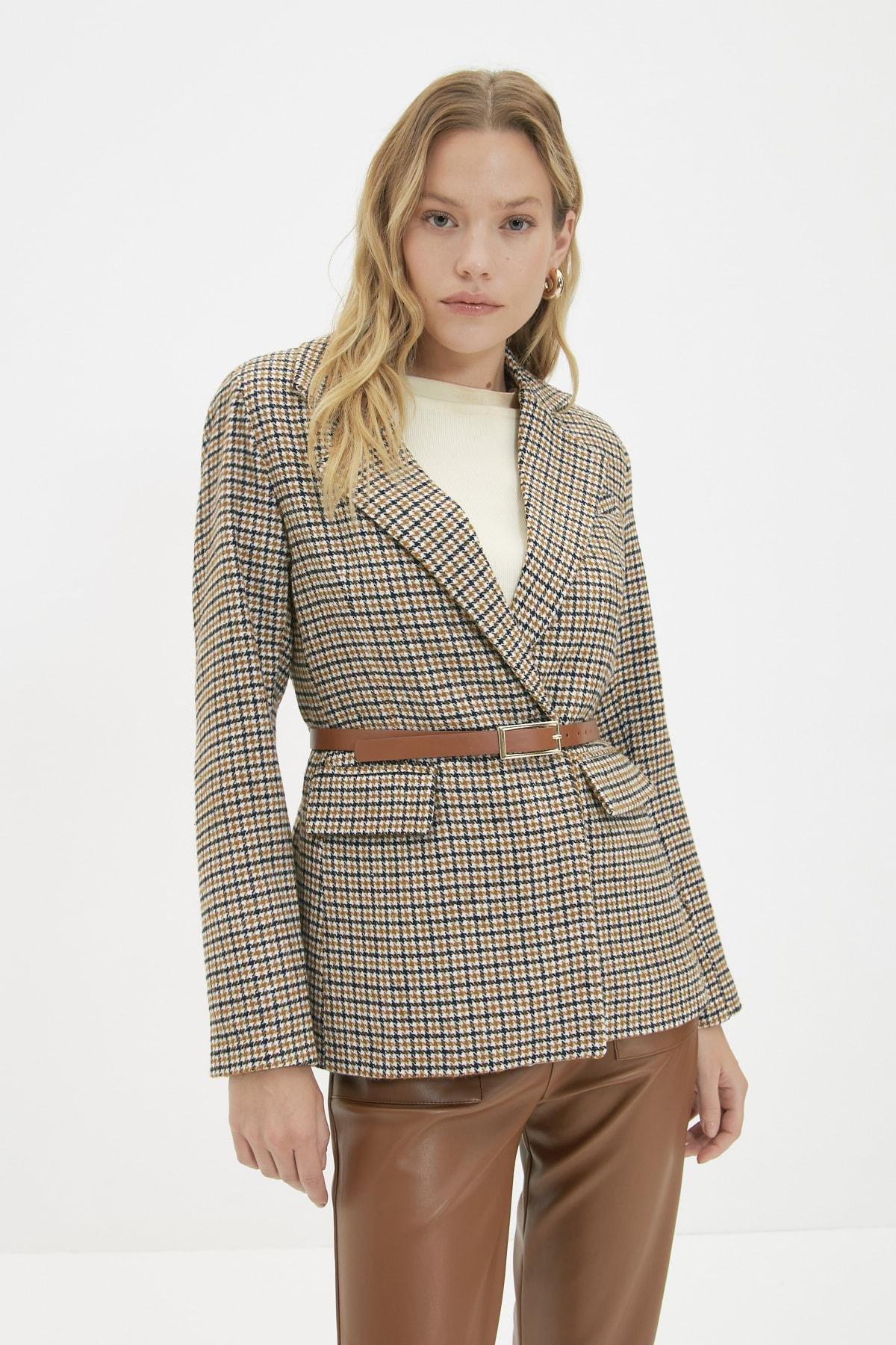 Multicolour Oversize Blazer, , large image number 0