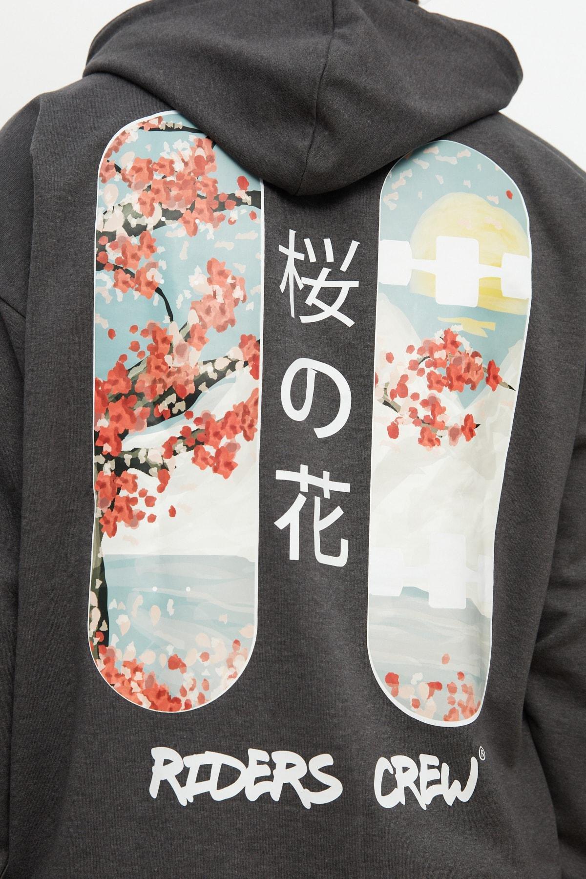 Grey Oversize Sweatshirt, , large image number 5