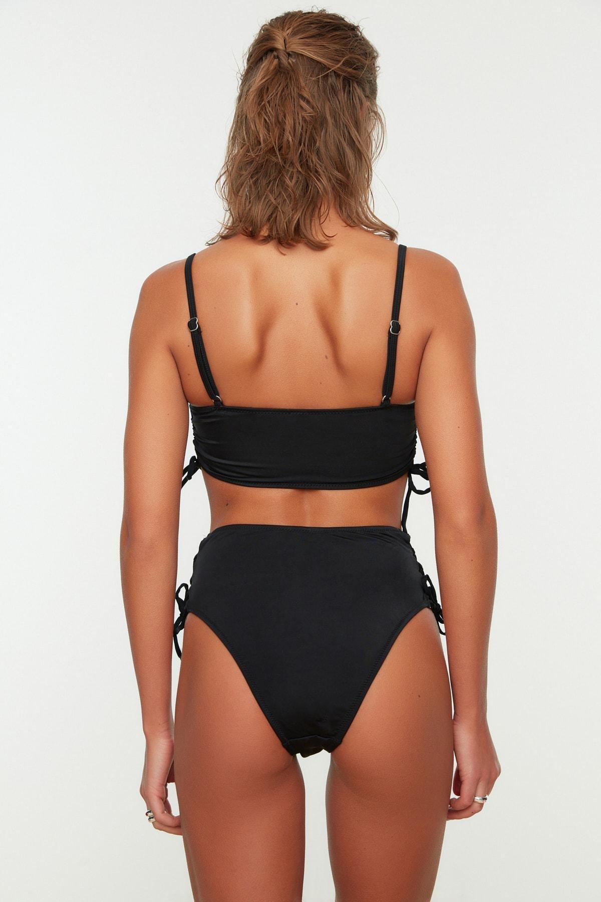 Black Plain Bikini Bottom, , large image number 4
