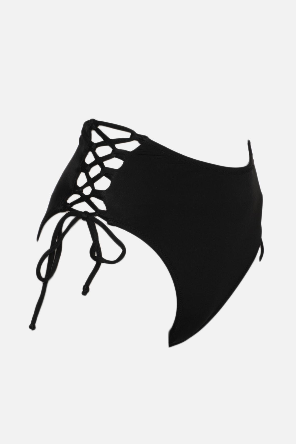 Black Plain Bikini Bottom, , large image number 5